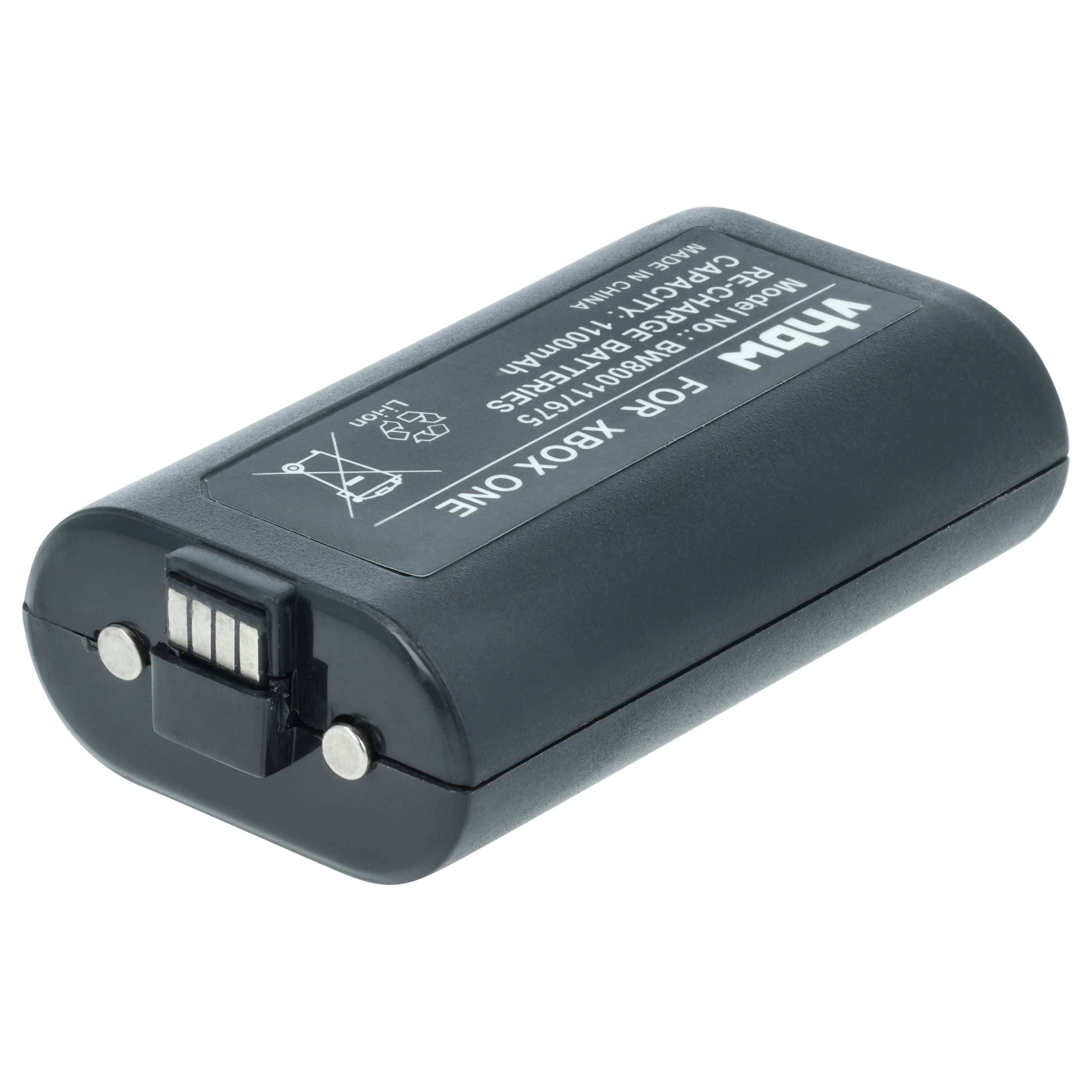 vhbw Akku Ersatz für Microsoft 1556 für Controller (1100 mAh, 3 V, Li-Ion) Schwarz