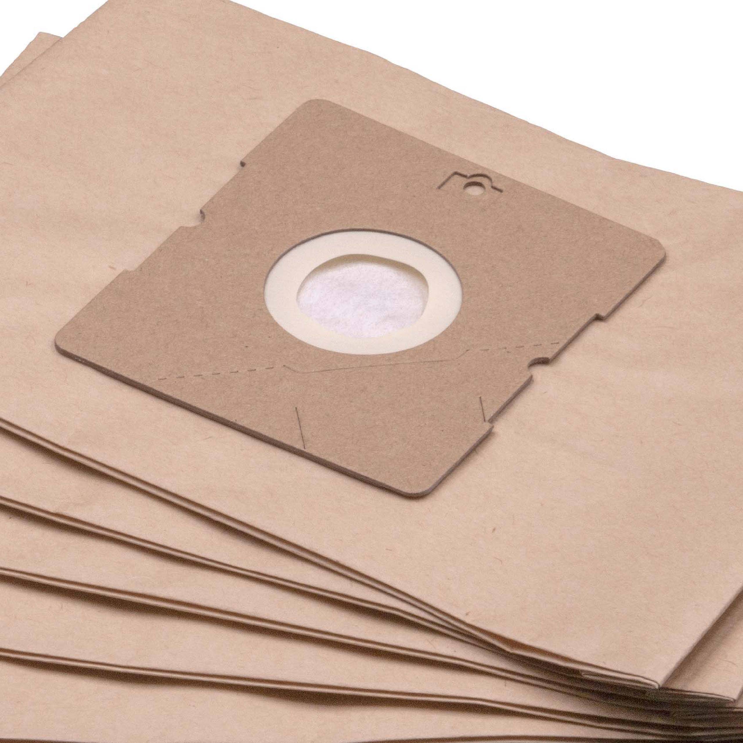 vhbw 20x Staubsaugerbeutel Ersatz für Kärcher 6.905225.0, 6905-2250, 69052250 für Staubsauger - Papier, braun