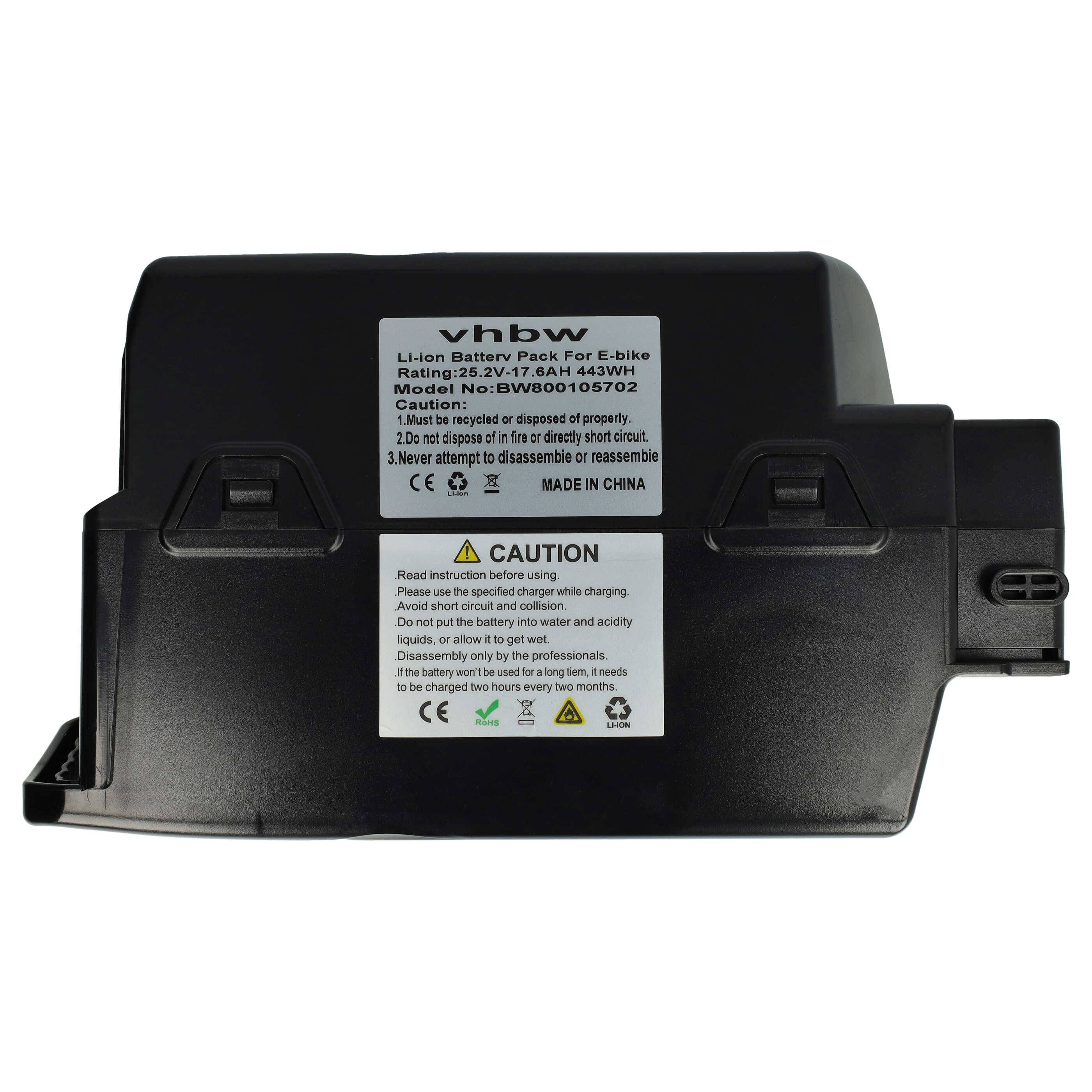 vhbw Akku Ersatz für NKY318B2, NKY334B02, NKY334B2, NKY335B02, NKY335B2, NKY336B02 für E-Bike Elektrofahrrad (17,6 Ah, 25,2 V, Li-Ion)