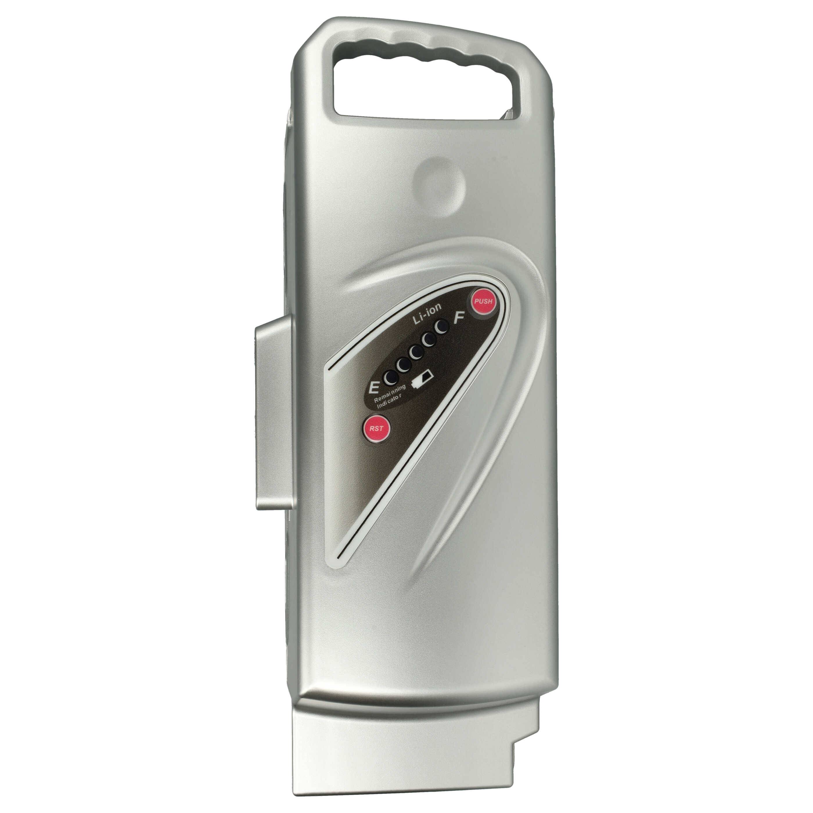 vhbw Akku kompatibel mit Panasonic Flyer C2, C4, C2 Premium, C10 HS, C11 HS, C12 HS E-Bike (15,6 Ah, 25,2 V, Li-Ion) - Silber