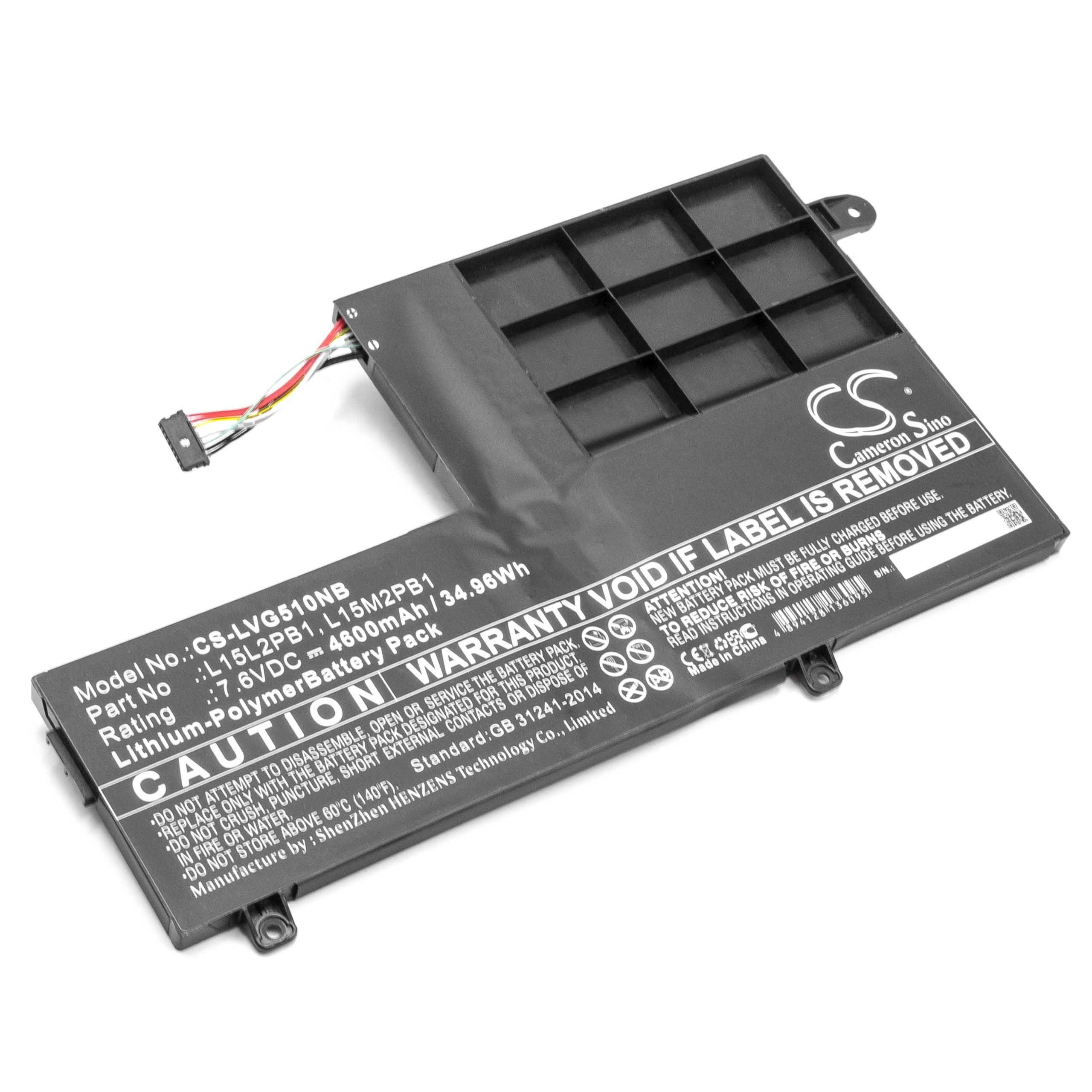 vhbw Akku Ersatz für Lenovo L15M2PB | für Notebook (4600 mAh, 7,6 V, Li-Polymer)