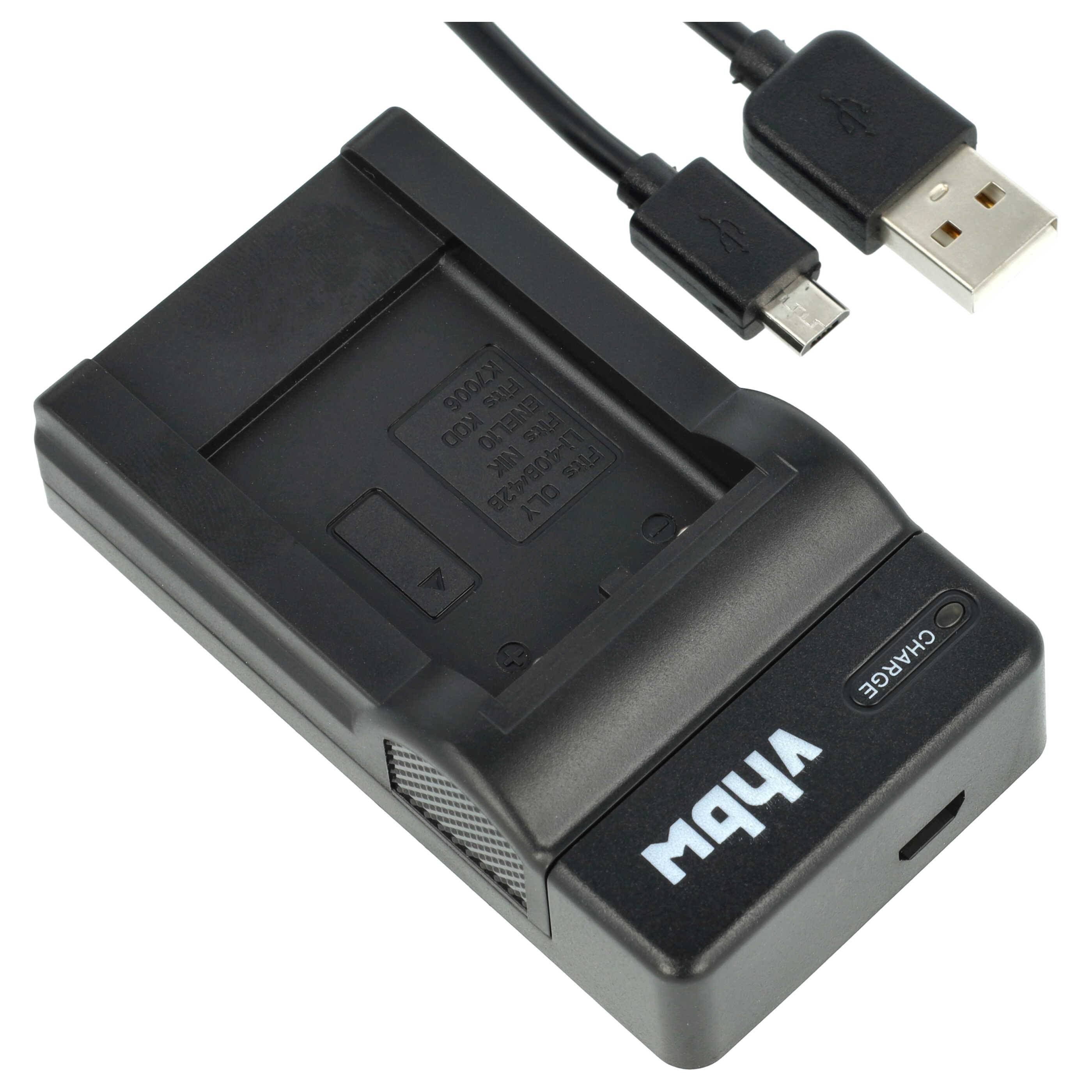 vhbw USB Ladegerät kompatibel mit Fujifilm Instax 90 Mini Neo Classic Kamera Camcorder/Akku - Ladeschale, Ladestandsanzeige