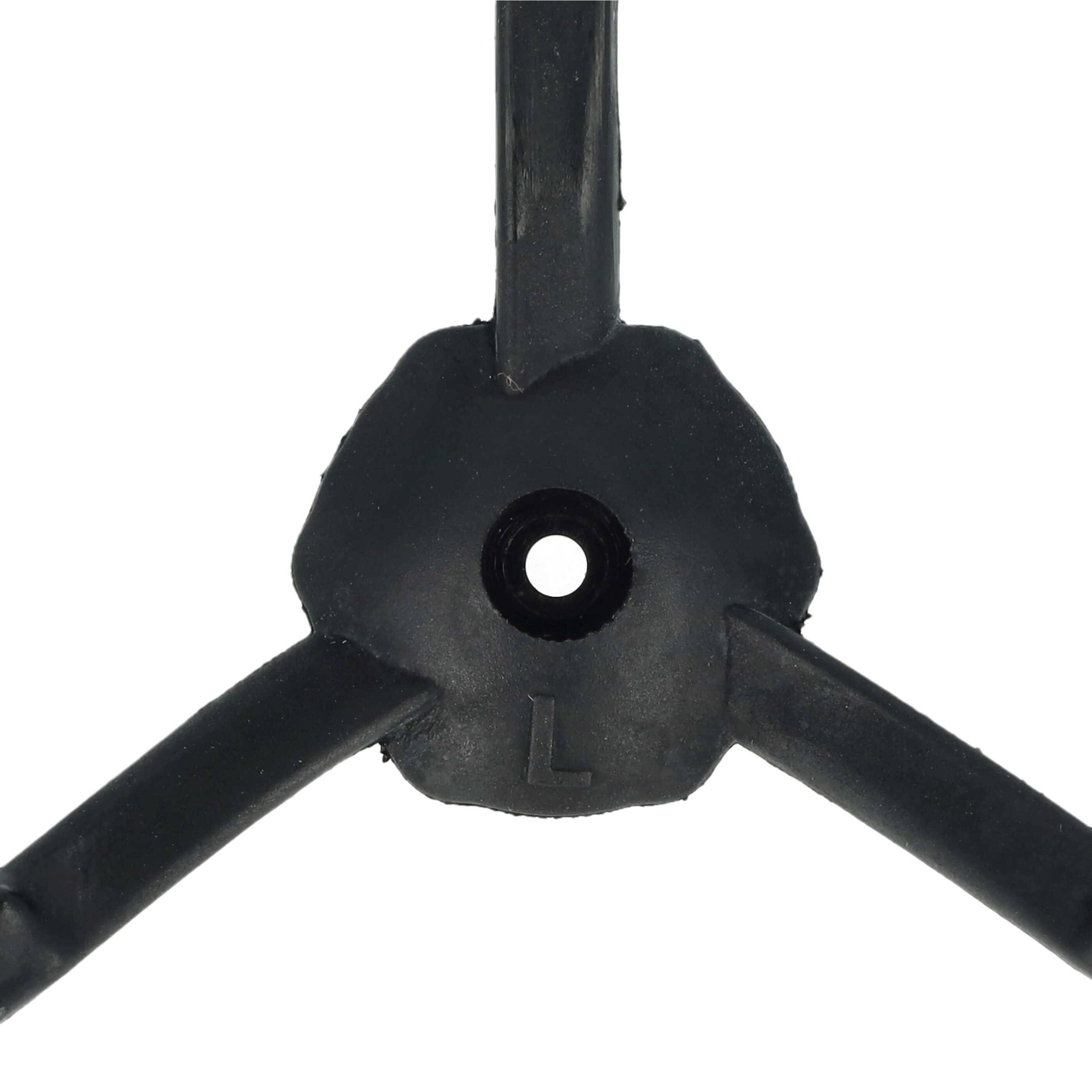 vhbw 2x Seitenbürste kompatibel mit Ariete Bricola 2717, 2713 Saugroboter - Reinigungsbürsten Set, schwarz