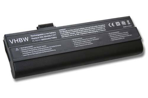 vhbw Akku kompatibel mit Maxdata Imperio 4000, 4000A, 4500, 4500A Notebook (6600mAh, 11,1V, Li-Ion)