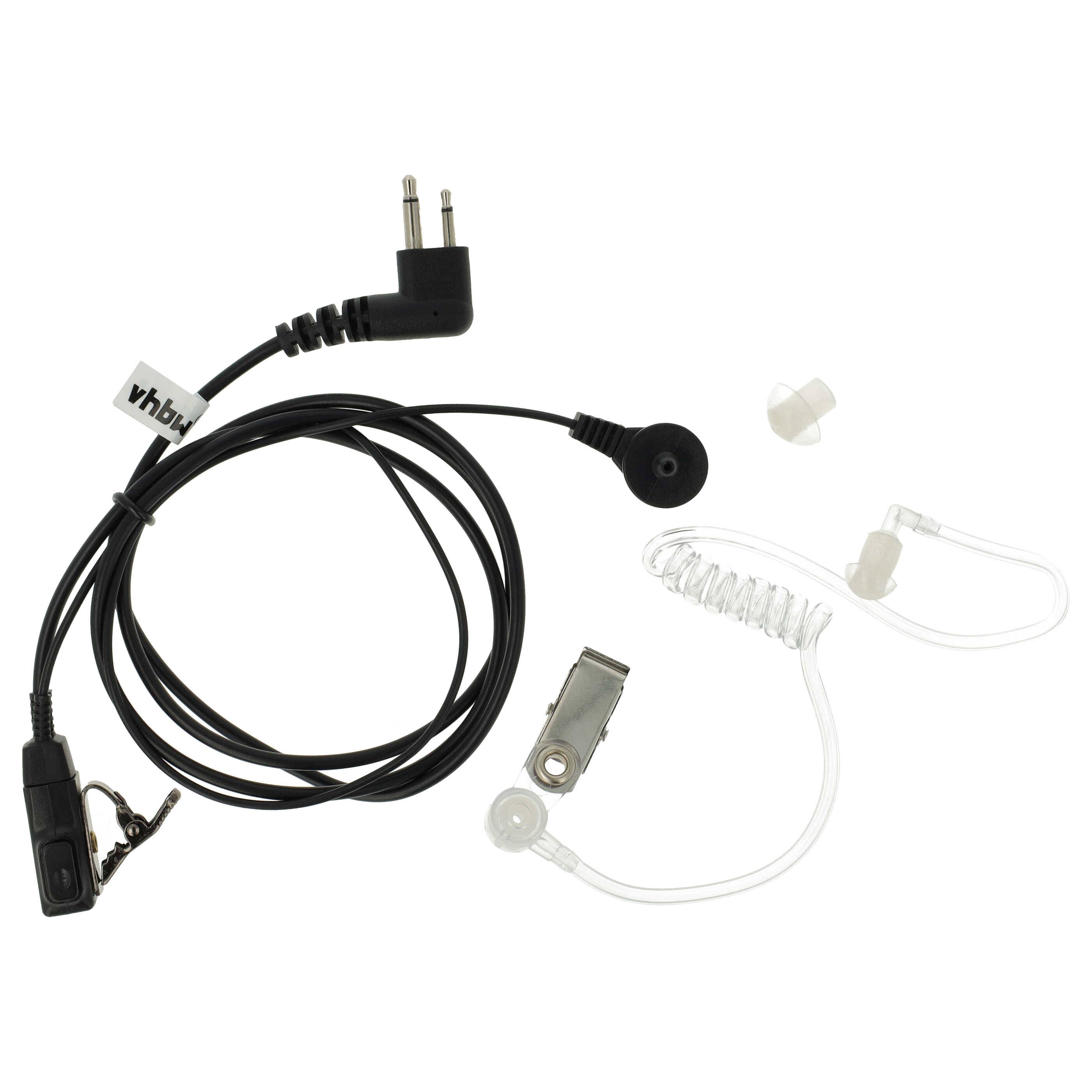 vhbw Headset kompatibel mit Motorola GP300, GP600, GP88, GP73, CP040, GP68 Funkgerät