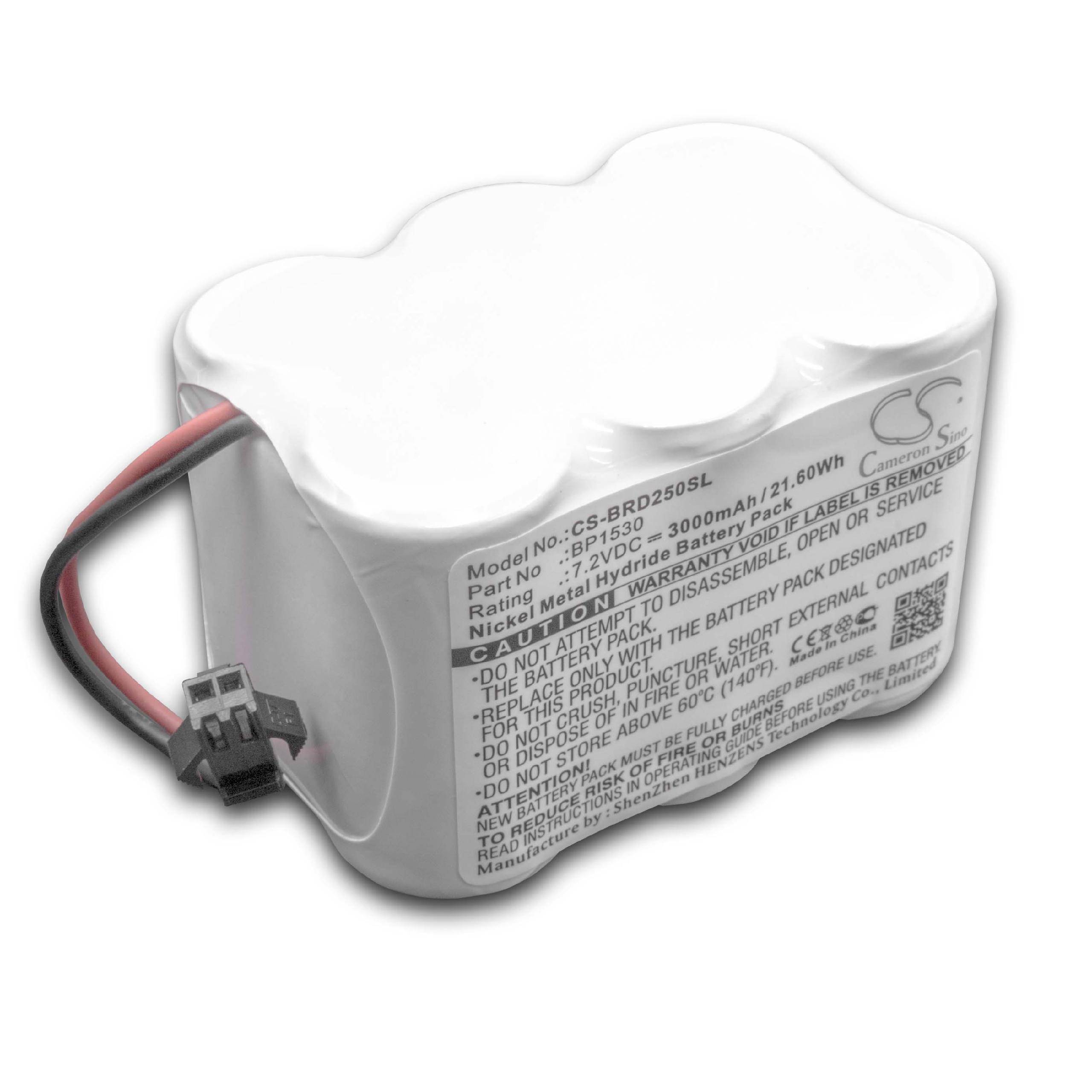 vhbw Akku kompatibel mit Horizon HDTM Terrestrial Meter, HDTM Plus USB Terrestrial Meter Messgerät (3000 mAh, 7,2 V, NiMH)