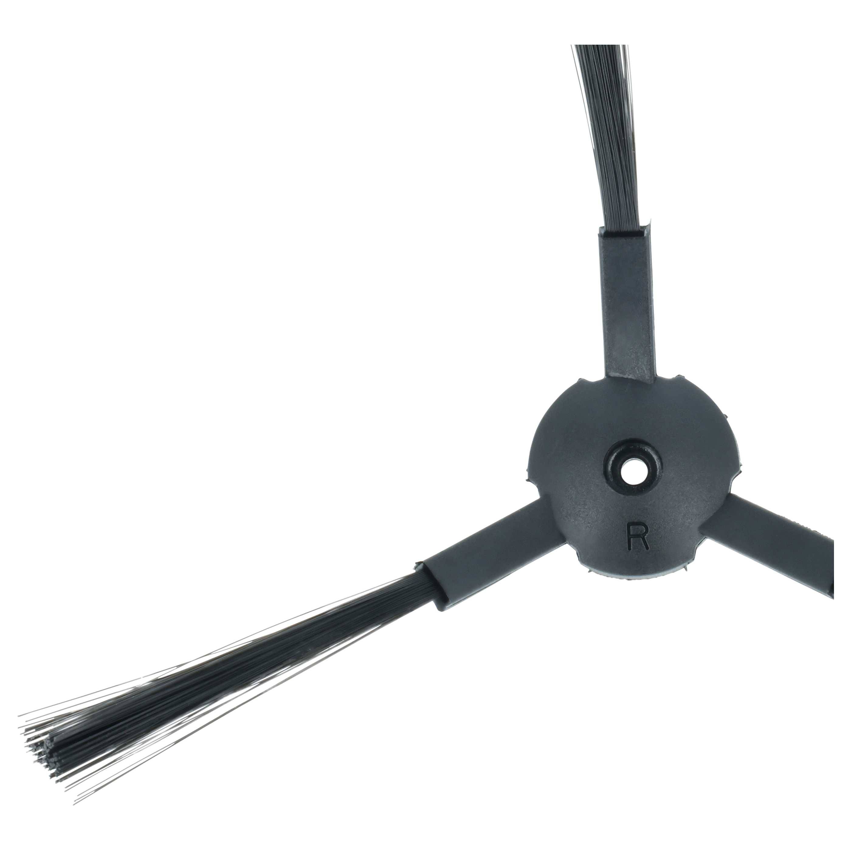 vhbw 2x Seitenbürste kompatibel mit iLife A4s, V3s, A4, A6s, V5, V5s Pro, V5s, A6, V3 Saugroboter - Reinigungsbürsten Set, links/rechts, schwarz