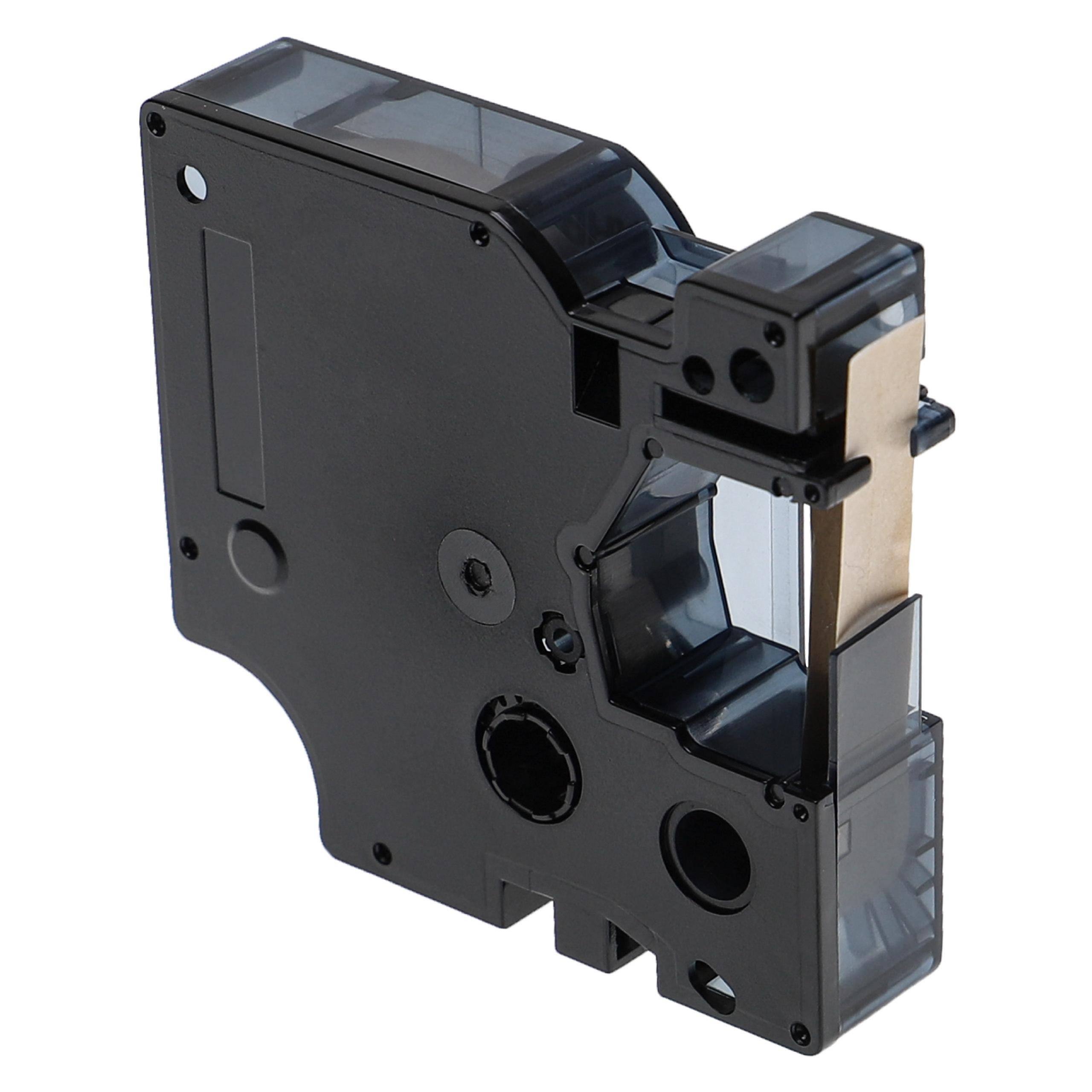 vhbw Schriftband-Kassette kompatibel mit Dymo LabelWriter 450 Duo | LabelManager Etiketten-Drucker 5m x 9mm Schwarz auf Gelb
