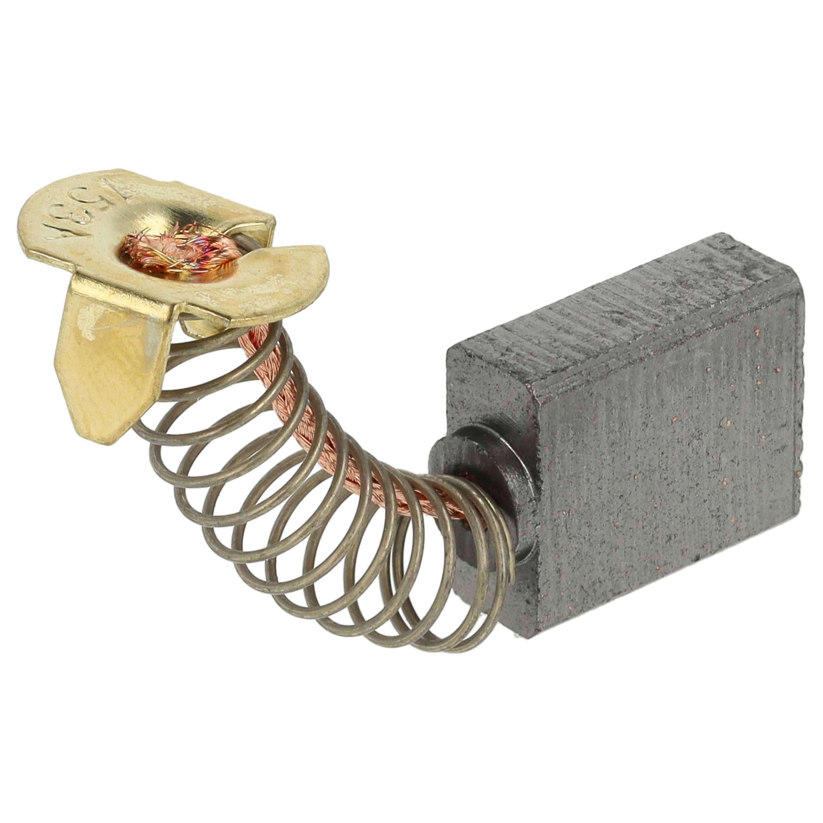 vhbw 2x Kohlebürste kompatibel mit Makita 9607HB, 960 7HB, 9607B, 960 7B, 9607HBS, 9400B, 9400 B, 9402, 9401 Elektrowerkzeug - 22mm Feder