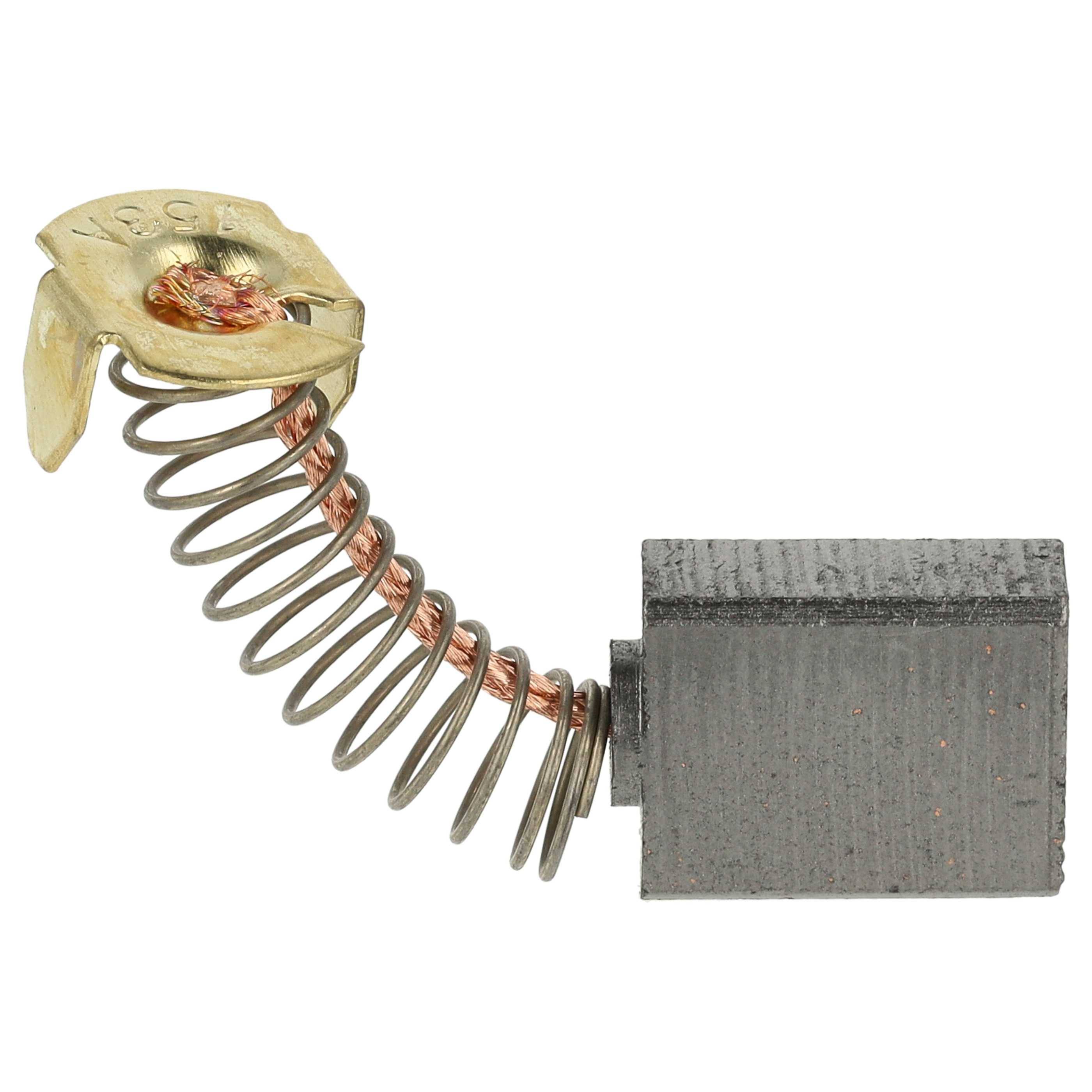 vhbw 2x Kohlebürste kompatibel mit Makita 9607HB, 960 7HB, 9607B, 960 7B, 9607HBS, 9400B, 9400 B, 9402, 9401 Elektrowerkzeug - 22mm Feder