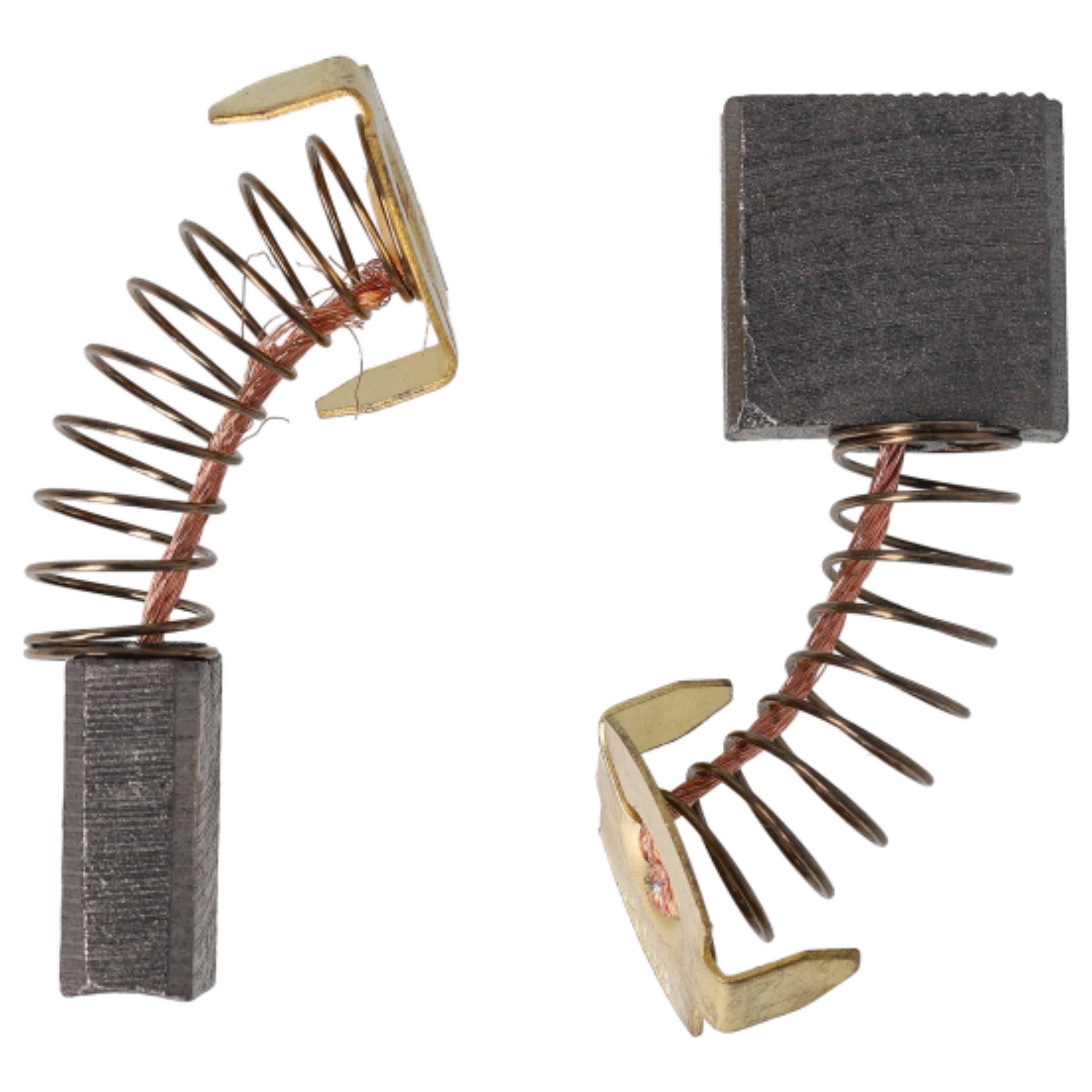 vhbw 2x Kohlebürste 7 x 18 x 16 mm Ersatz für Makita CB-203 | 191953-5, CB-203A für Elektrowerkzeug + Feder