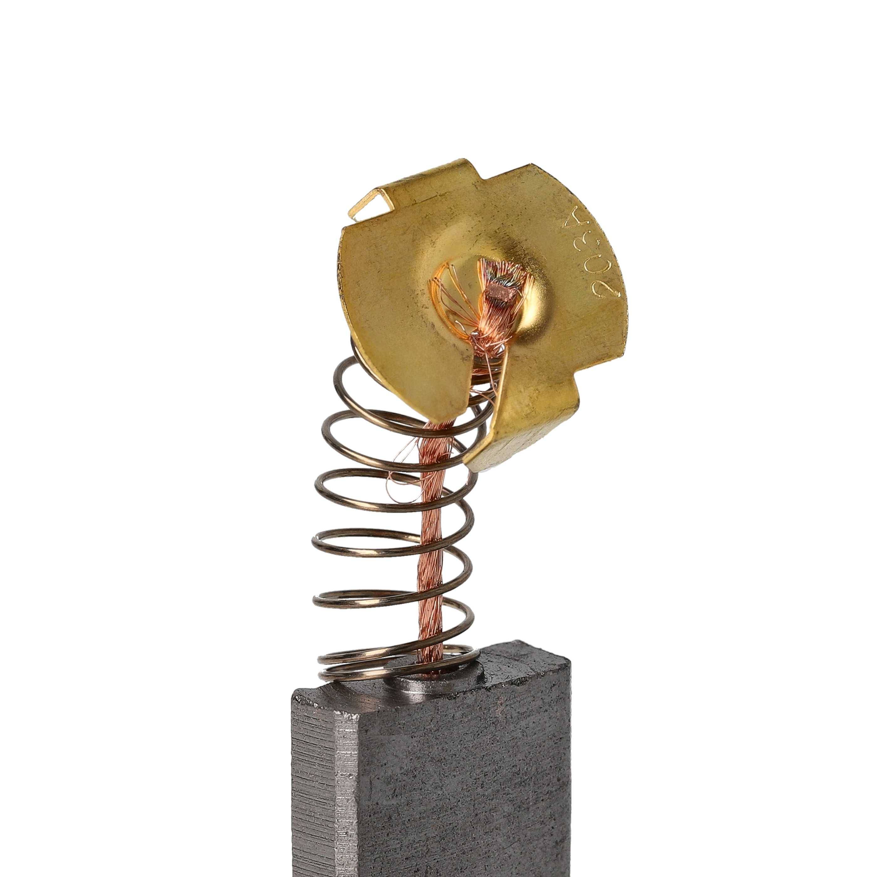 vhbw 2x Kohlebürste 7 x 18 x 16 mm kompatibel mit Makita GA7040S, GA9010C, GA9020SF, GA9030, GA9030S, GA9040S Elektrowerkzeug