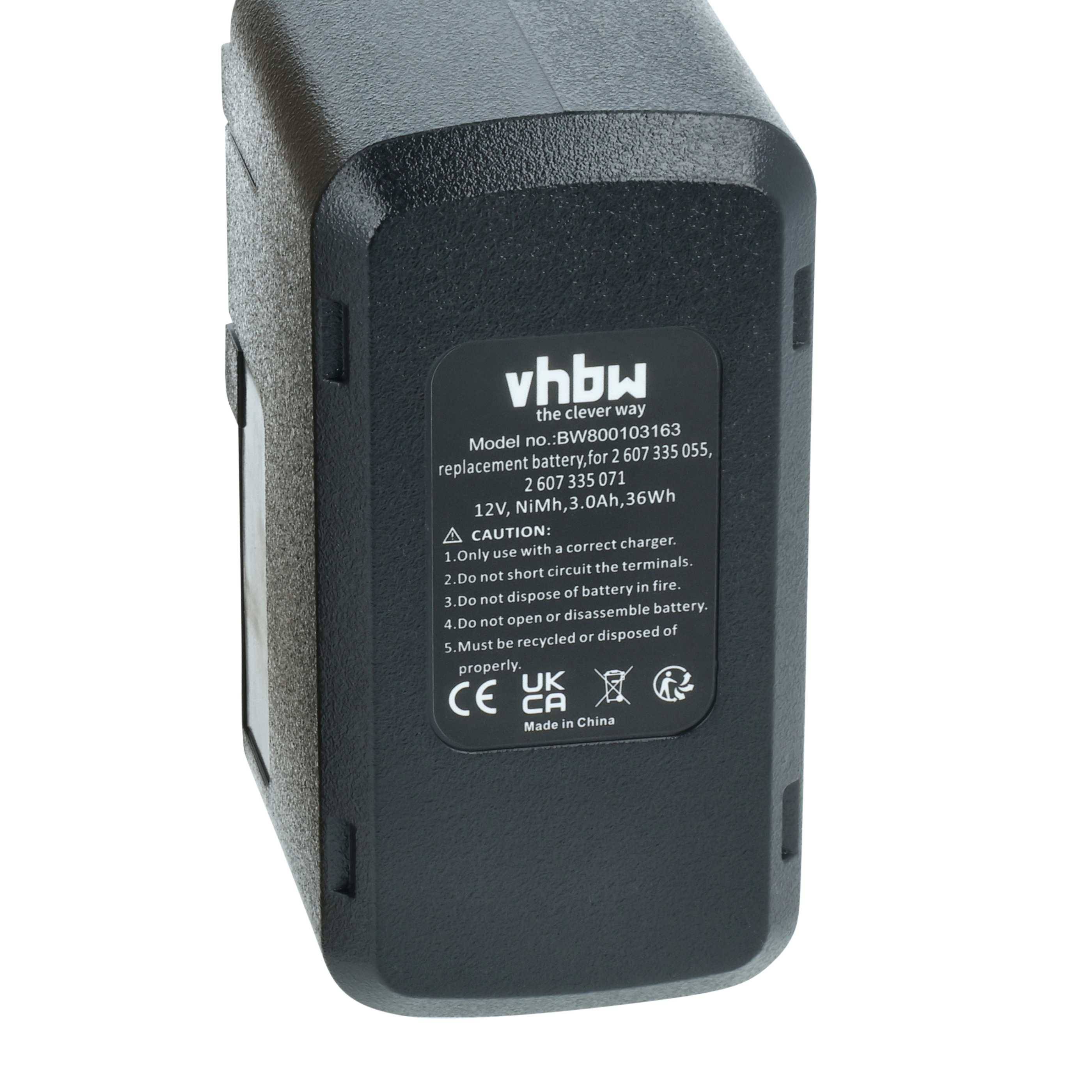 Rechteckige schwarze Batterie mit Beschriftung 