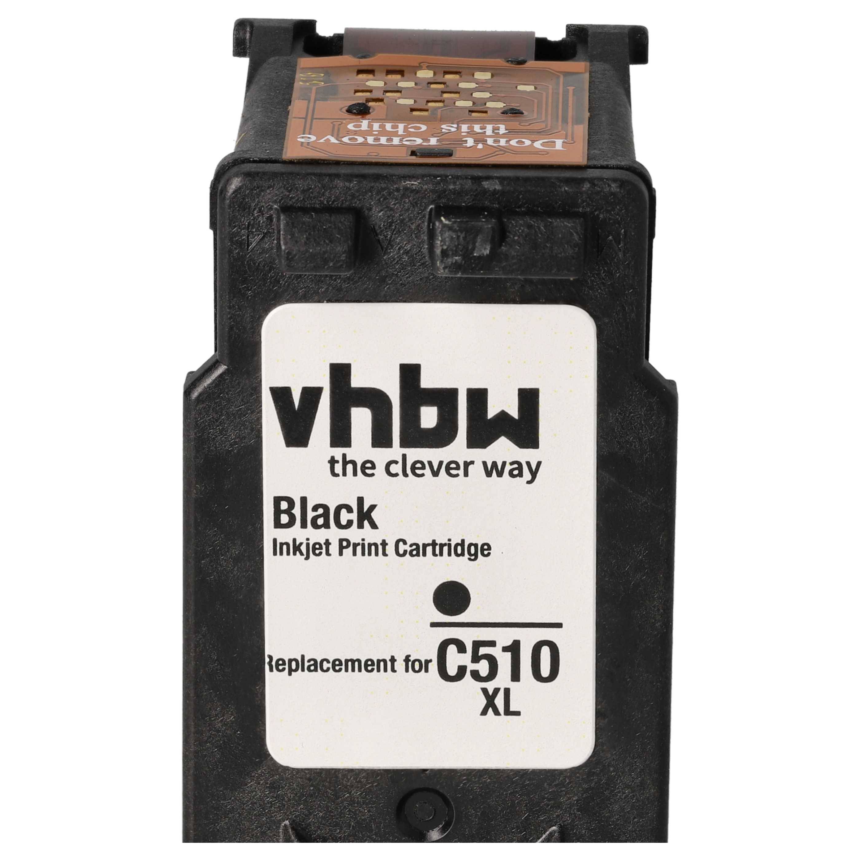 vhbw 3x Tintenpatronen kompatibel mit Canon Pixma MX340 | MP282, MP492, MP495, MX320, MP499, MX330, MP480, MP490 Drucker - Schwar