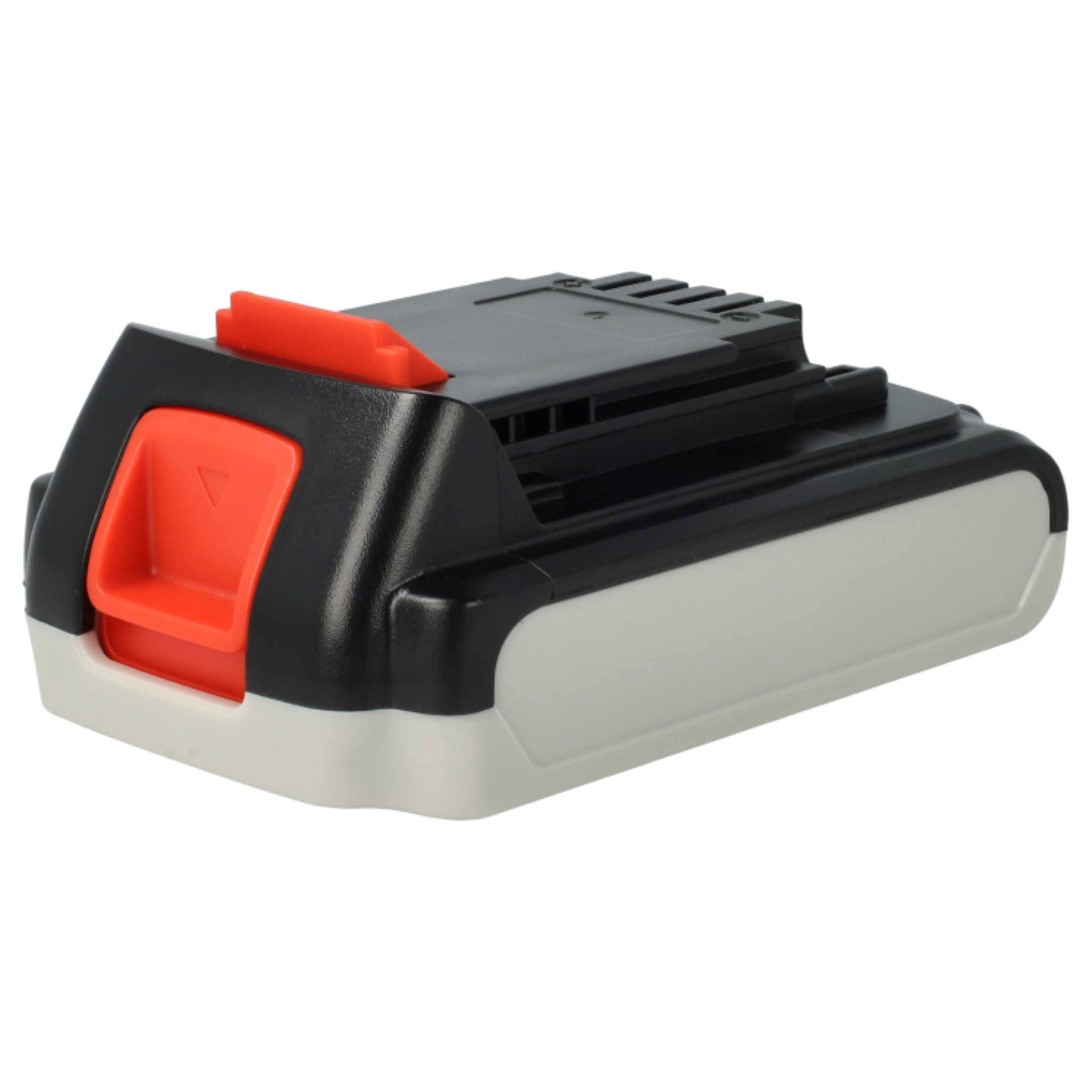 vhbw 2x Akku kompatibel mit Black & Decker HP188F4L, HP188F4LBK, HP188F4LK Werkzeug (2000 mAh, Li-Ion, 18 V)