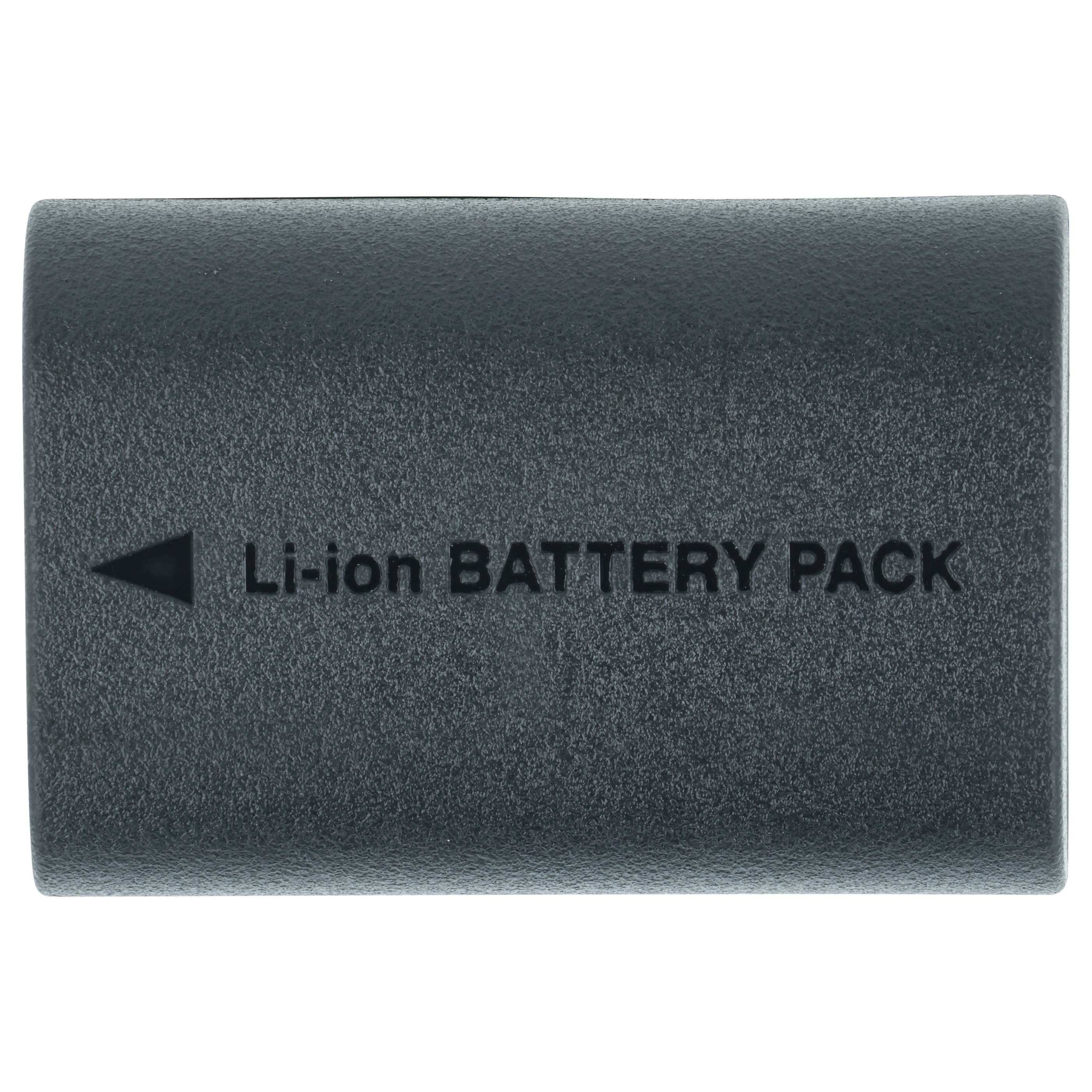 vhbw 3x Akku kompatibel mit Canon XC10, XC15 Kamera (1300 mAh, 7,4 V, Li-Ion), Infochip