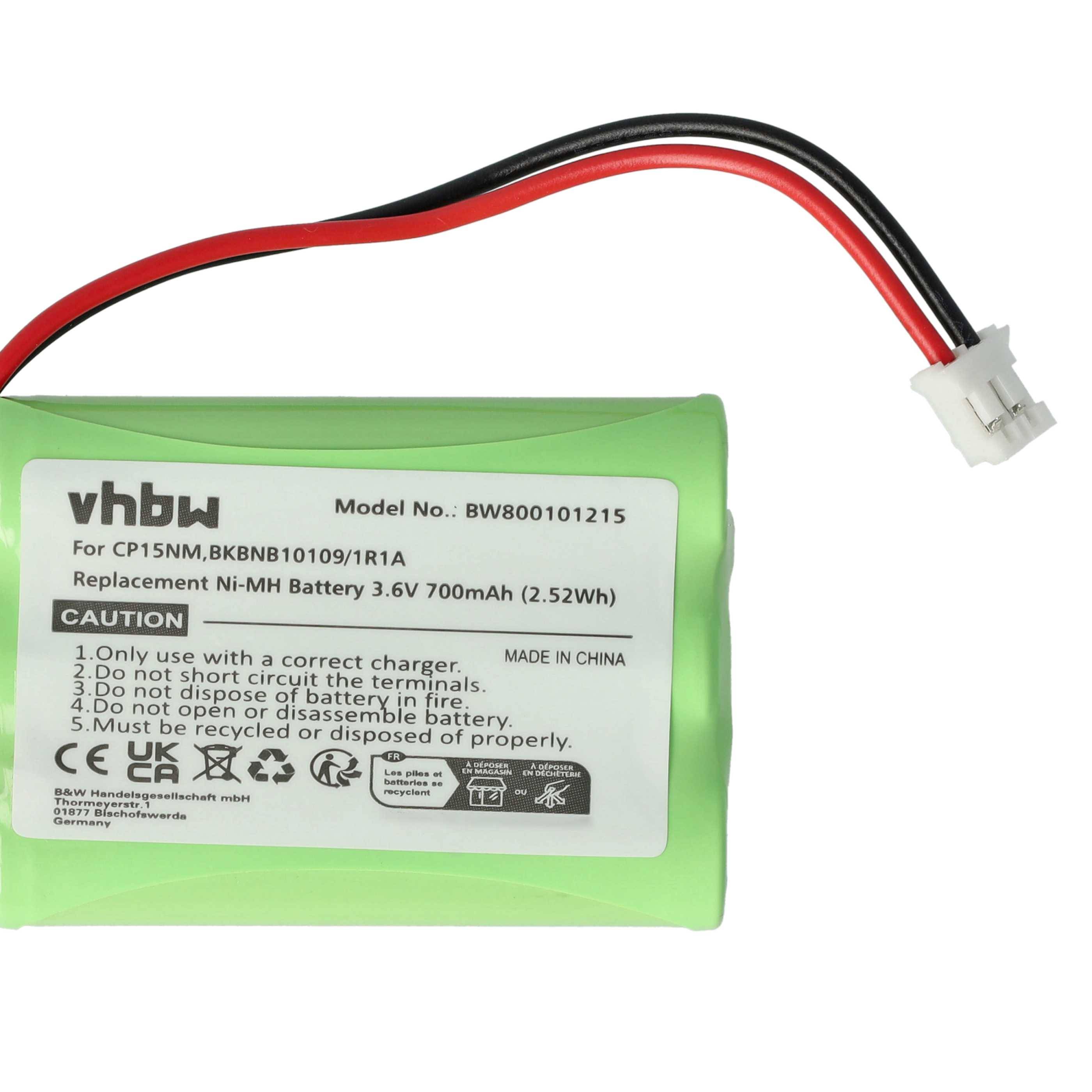 vhbw 3x Akku kompatibel mit Alcatel Altiset Comfort, Easy, Vocal schnurlos Festnetz Telefon (700 mAh, 3,6 V, NiMH)
