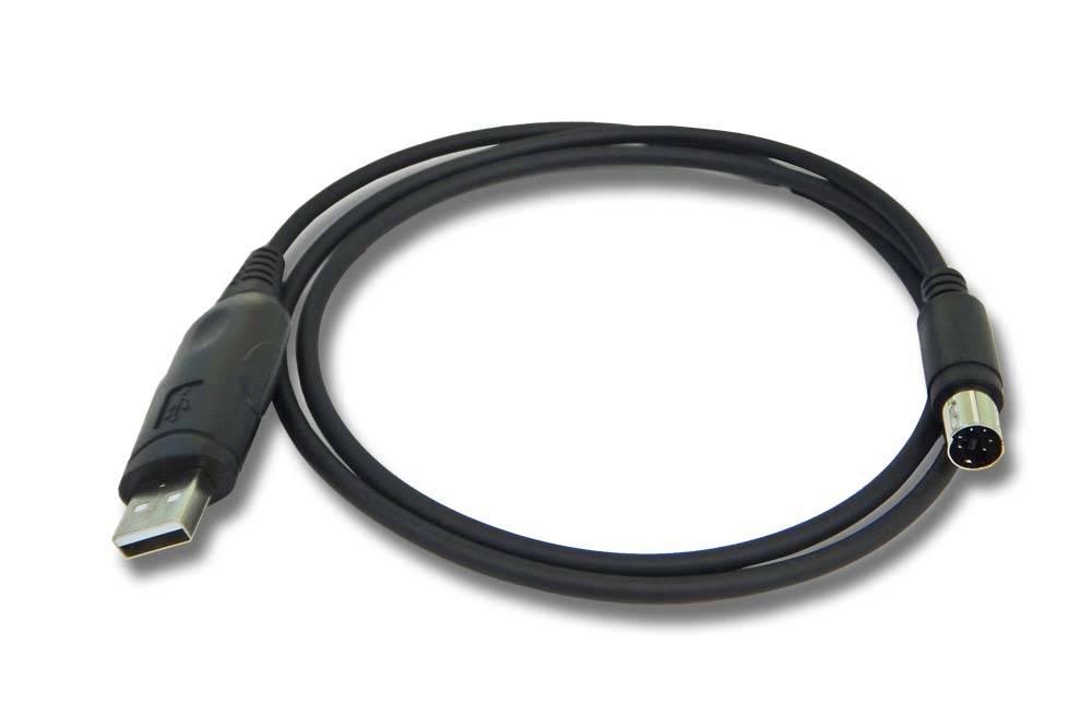 vhbw USB Programmierkabel kompatibel mit Yaesu/Vertex FT-8900R, FT-8900e Funkgerät, schwarz