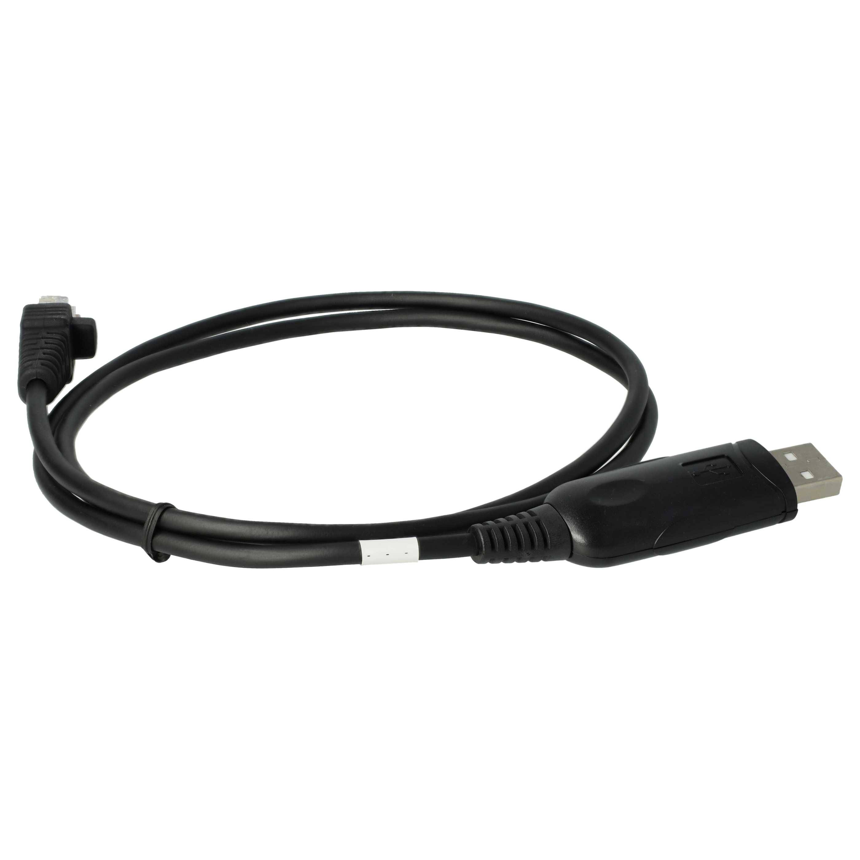 vhbw USB Programmierkabel kompatibel mit Motorola MCX760, MCX780, PM400, Pro5100, Modelle mit RJ45-Anschluss, Pro7100 Funkgerät, schwarz