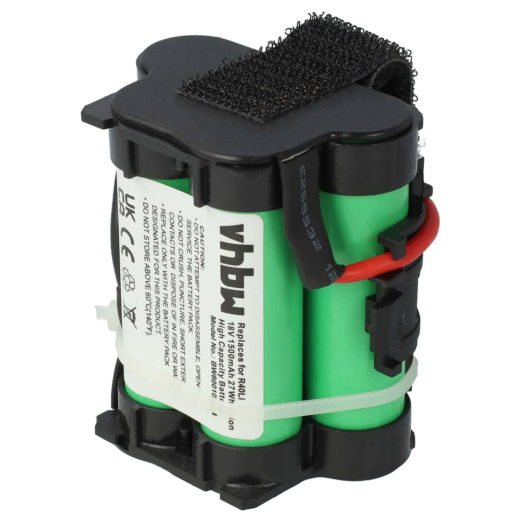 vhbw 1x Akku kompatibel mit McCulloch R800 2018, R800 2019 Grasschere, Strauchschere (1500mAh, 18V, Li-Ion)