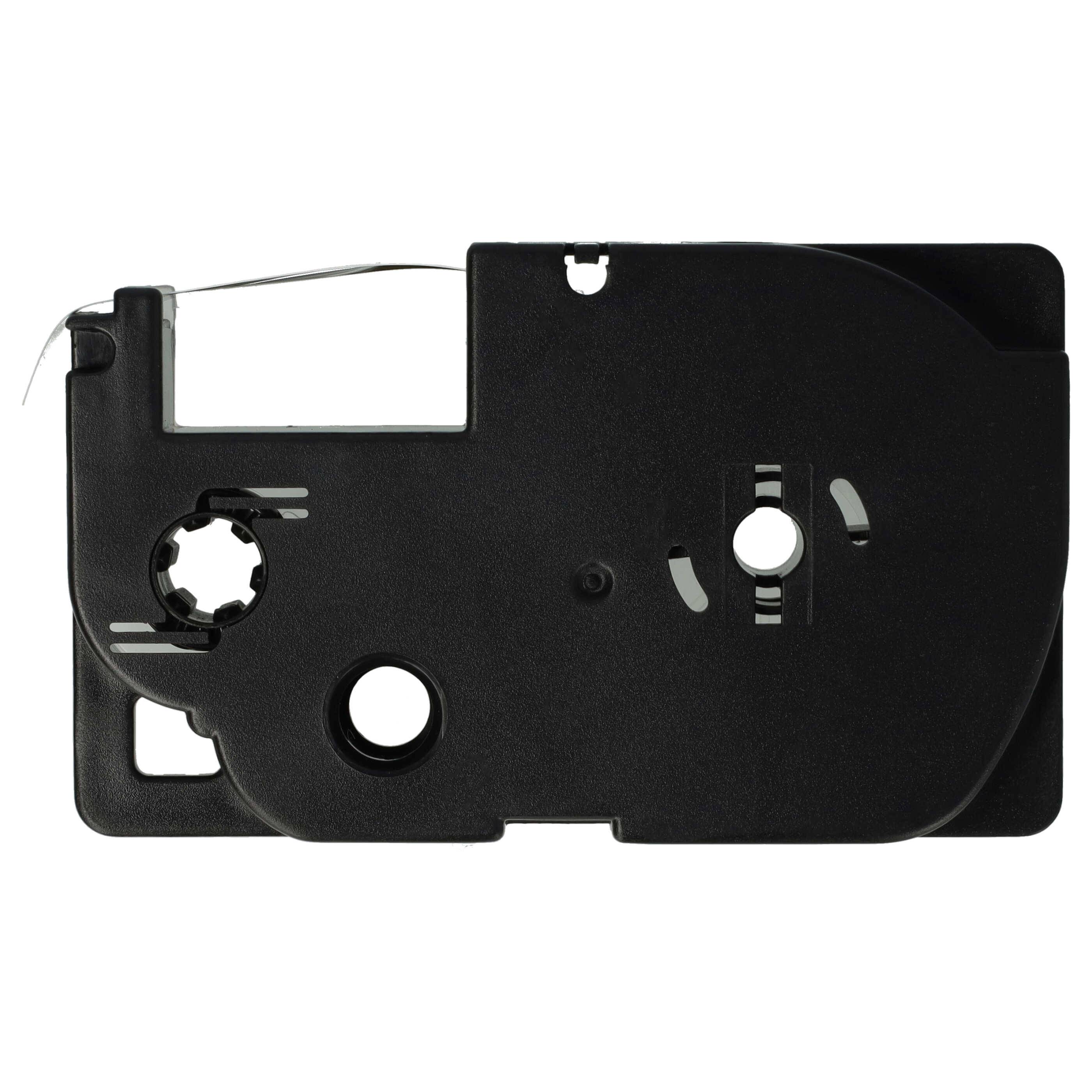 vhbw 3x Schriftband-Kassette kompatibel mit Casio KL-750E, KL-8100, KL-7400, KL-820, KL-780, KL-7200 Etiketten-Drucker 8m x 9mm Schwarz auf Weiß