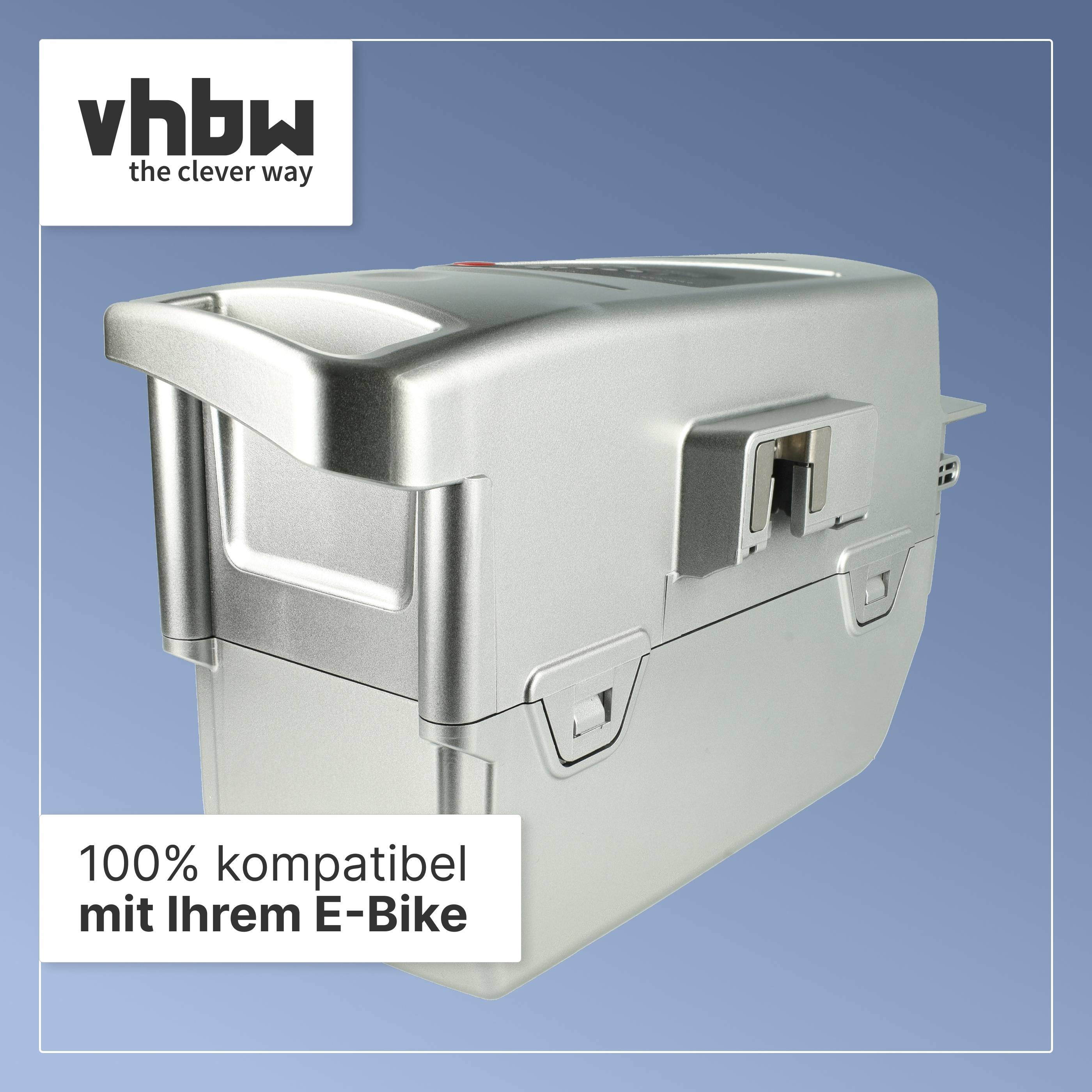 vhbw Akku Ersatz für NKY317B02, NKY317B2, NKY318B02, NKY314B2, NKY316B02, NKY316B2 für E-Bike (13,2 Ah, 25,2 V, Li-Ion) - Grau