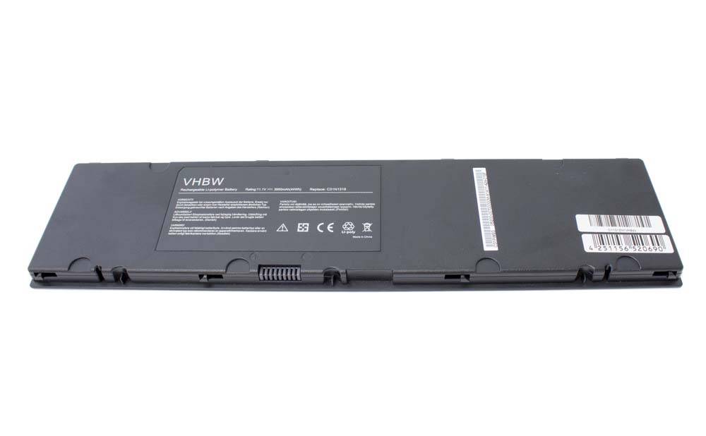 vhbw Akku kompatibel mit Asus Pro PU301LA-RO064G, PU301LA-RO053G, PU301LA-RO073G Notebook (3950 mAh, 11,1 V, Li-Polymer)