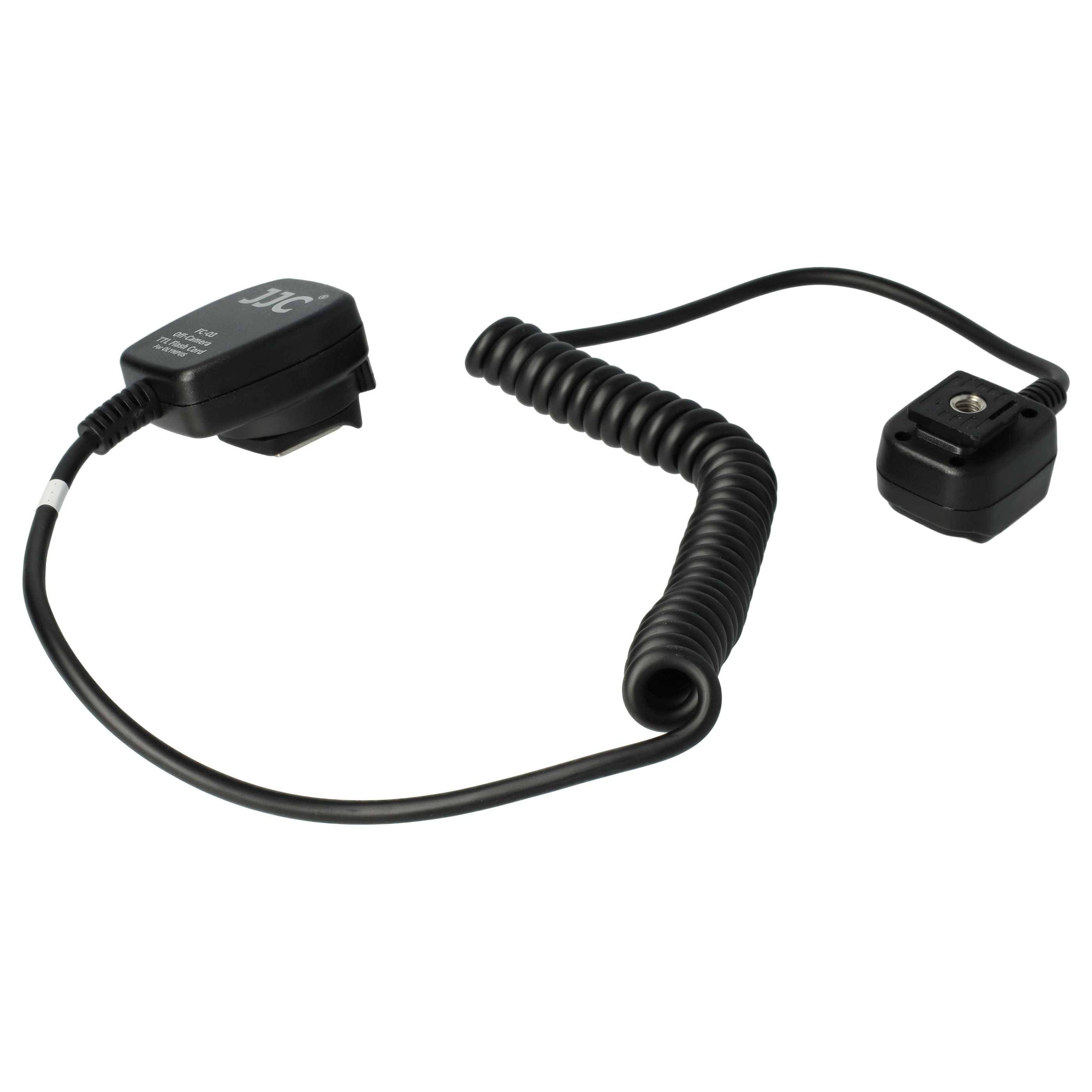 vhbw TTL Blitzkabel kompatibel mit Olympus E-5 | E-410, FL-50, FL-36, FL-36R, E-400, E-420 Kamera, Blitzgerät - Synchronkabel, Ausziehbar auf 100cm