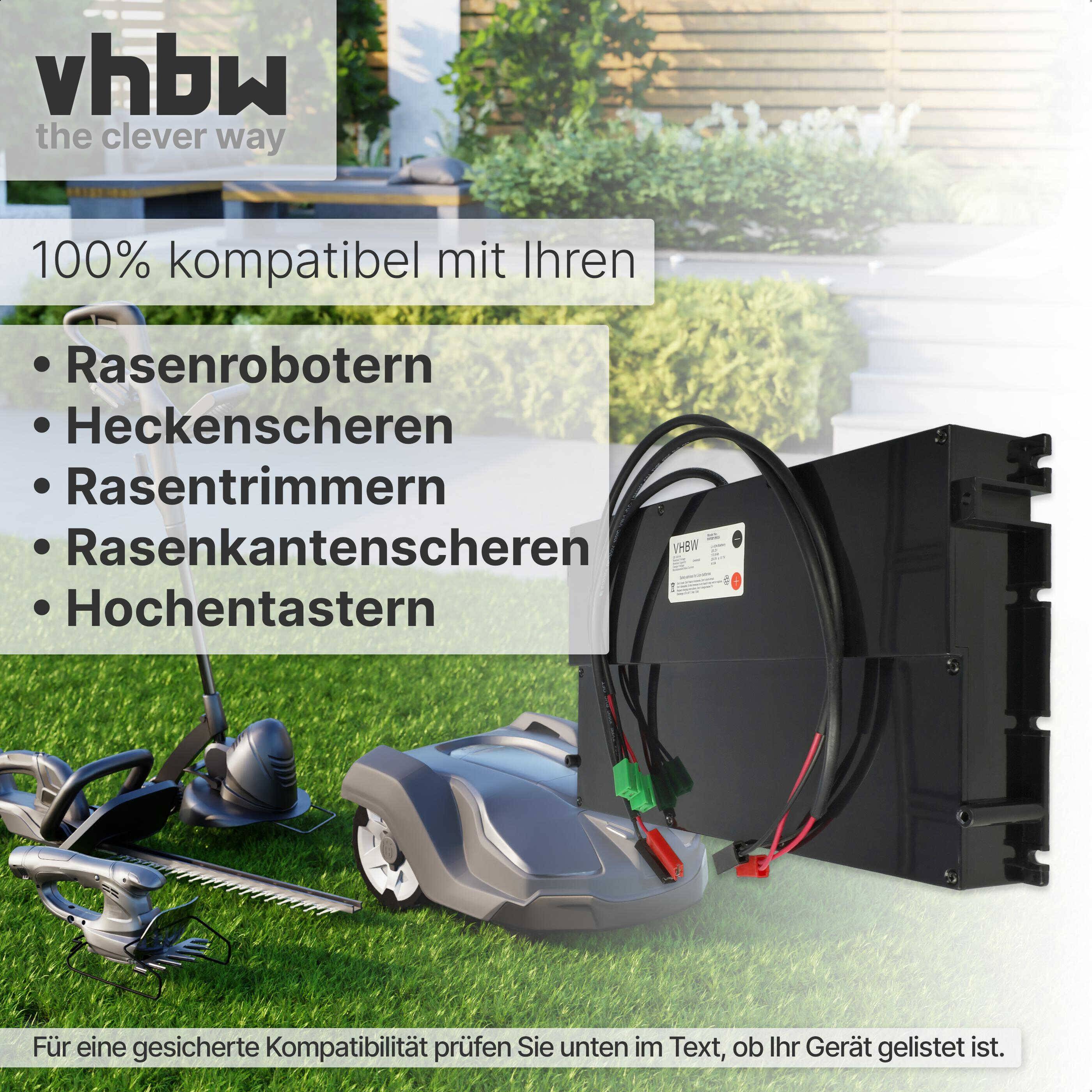 vhbw Akku Ersatz für Stiga 1126-9121-01, 1126-9137-01 für Rasenroboter Rasenmäher (13800mAh 25,2V Li-Ion)