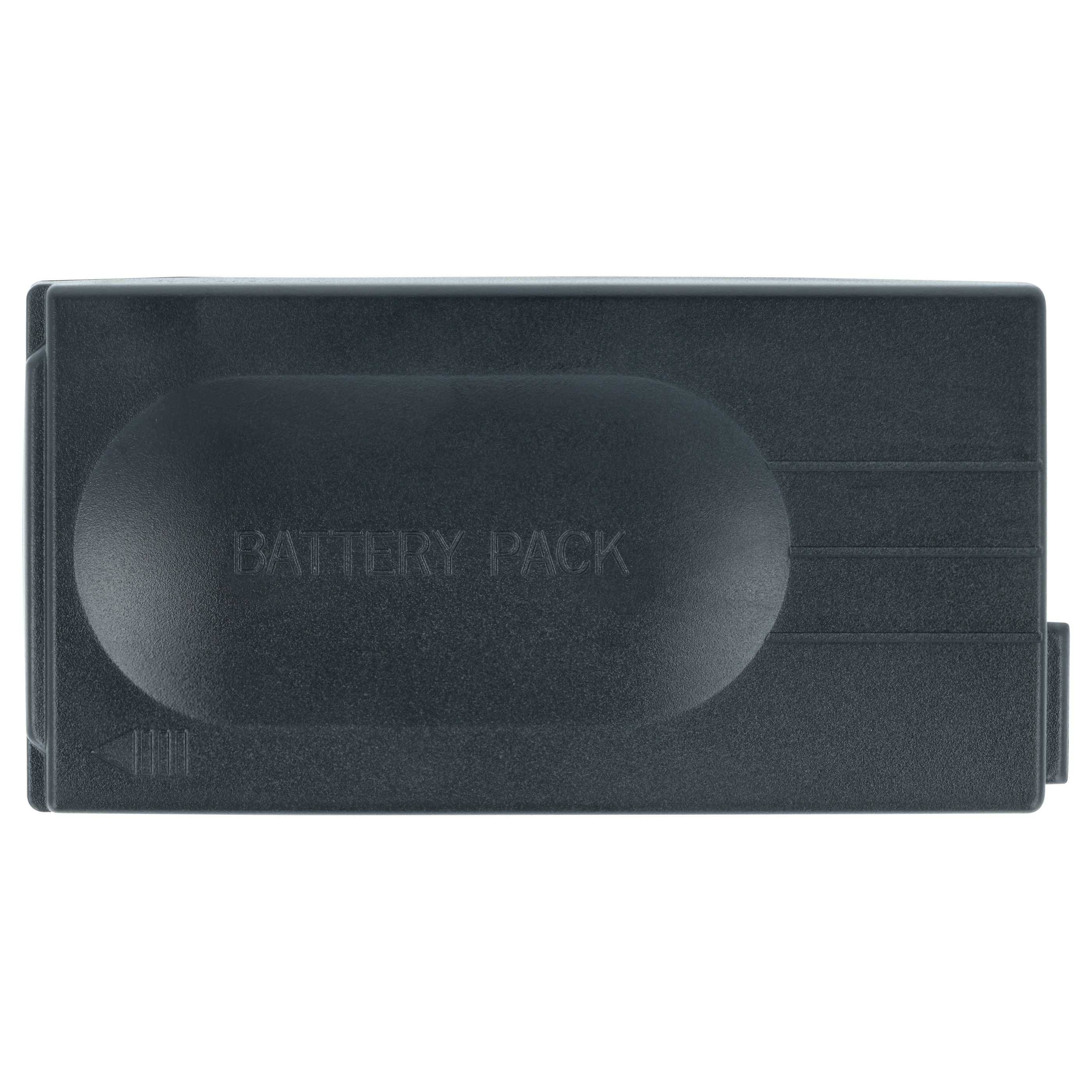 Eine schwarze Batteriebox mit den Worten 