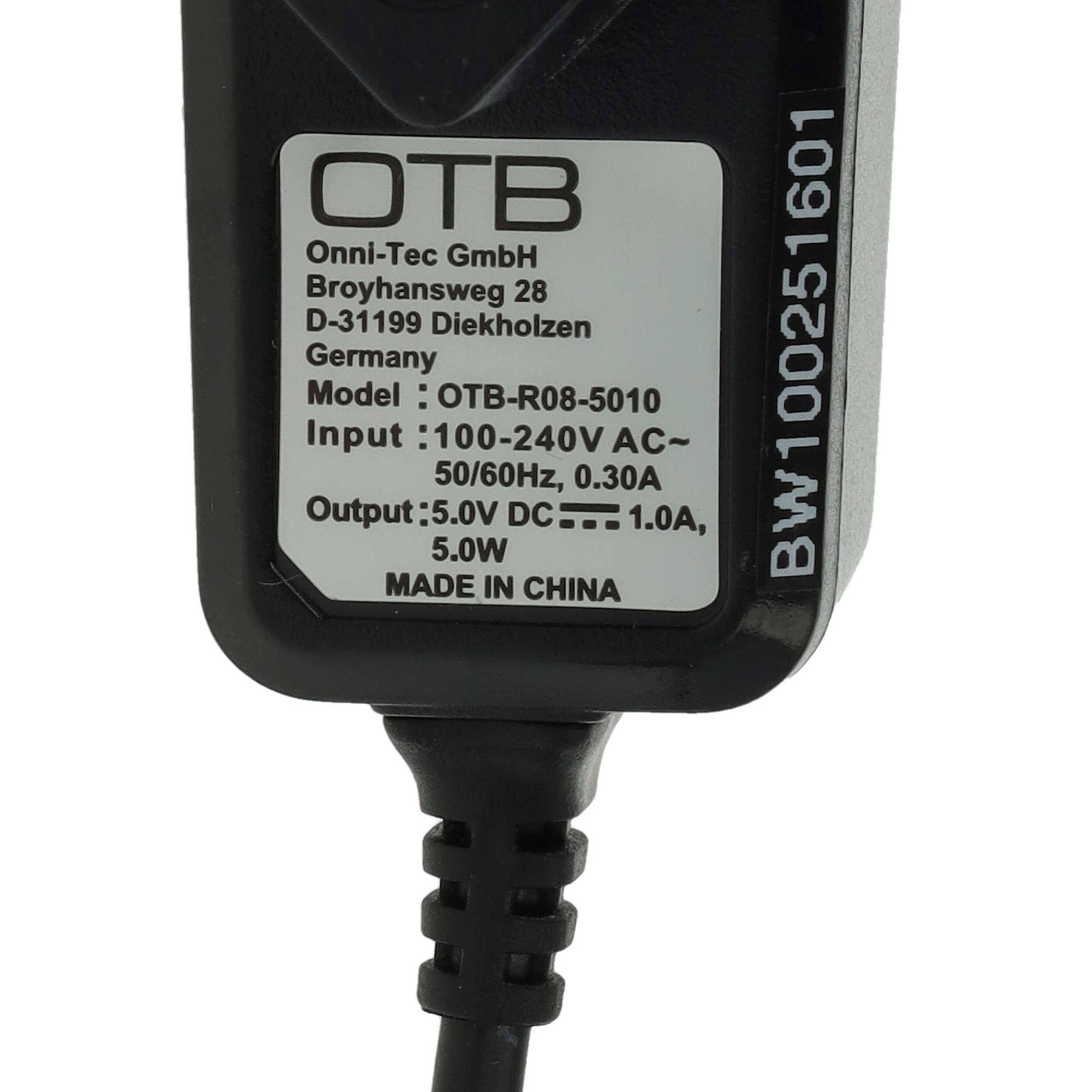 vhbw Ladekabel kompatibel mit Sony Playstation Portable PSP Steet, Small & Lite, Brite - Ersatz für Sony PSP-100 - Netzteil Ladegerät (220V)