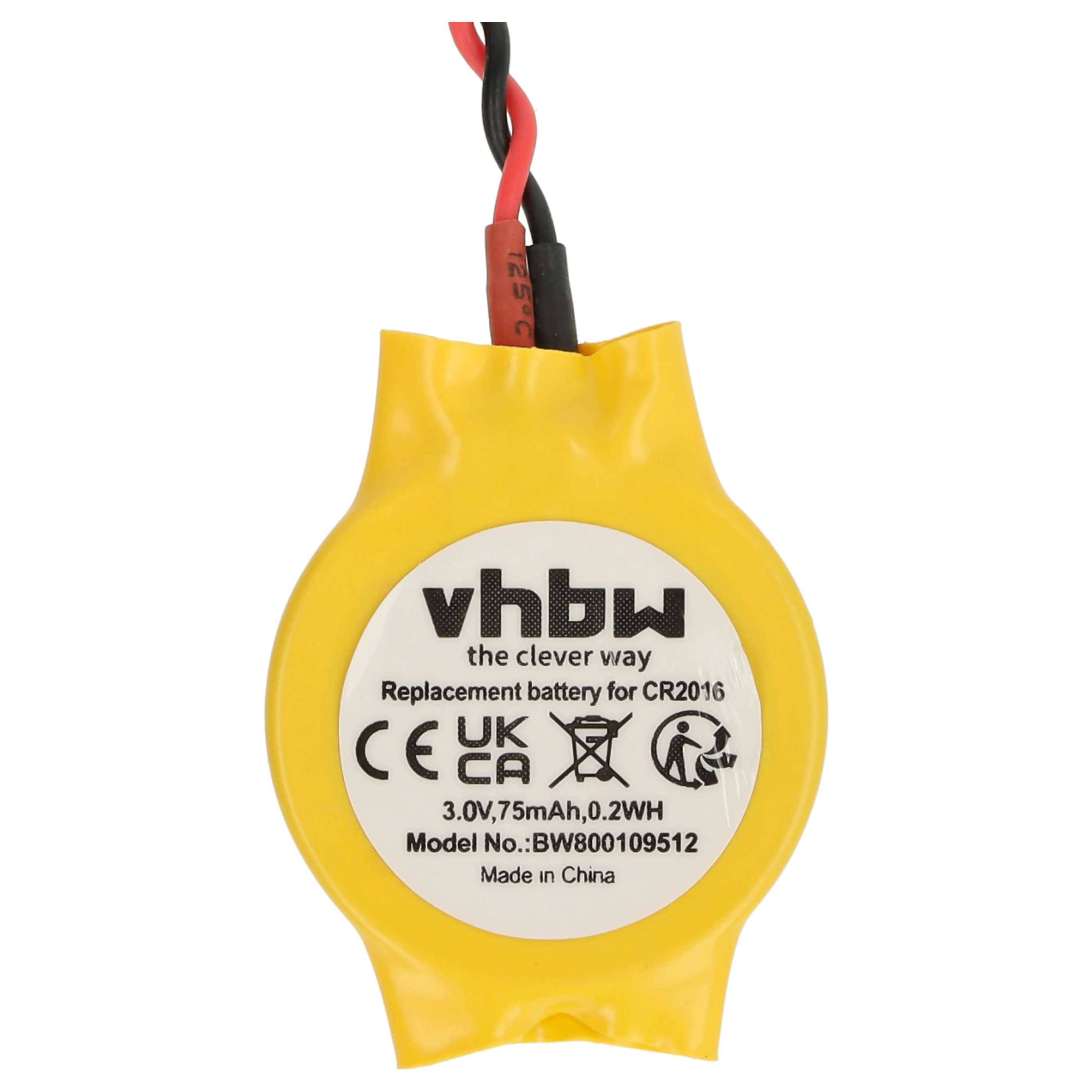 vhbw BIOS-Batterie kompatibel mit Compaq Armada M700, M300, V300, E500, E700 Computer Notebook (75 mAh, 3 V, Li-Ion) - Ersatz für 152605-003