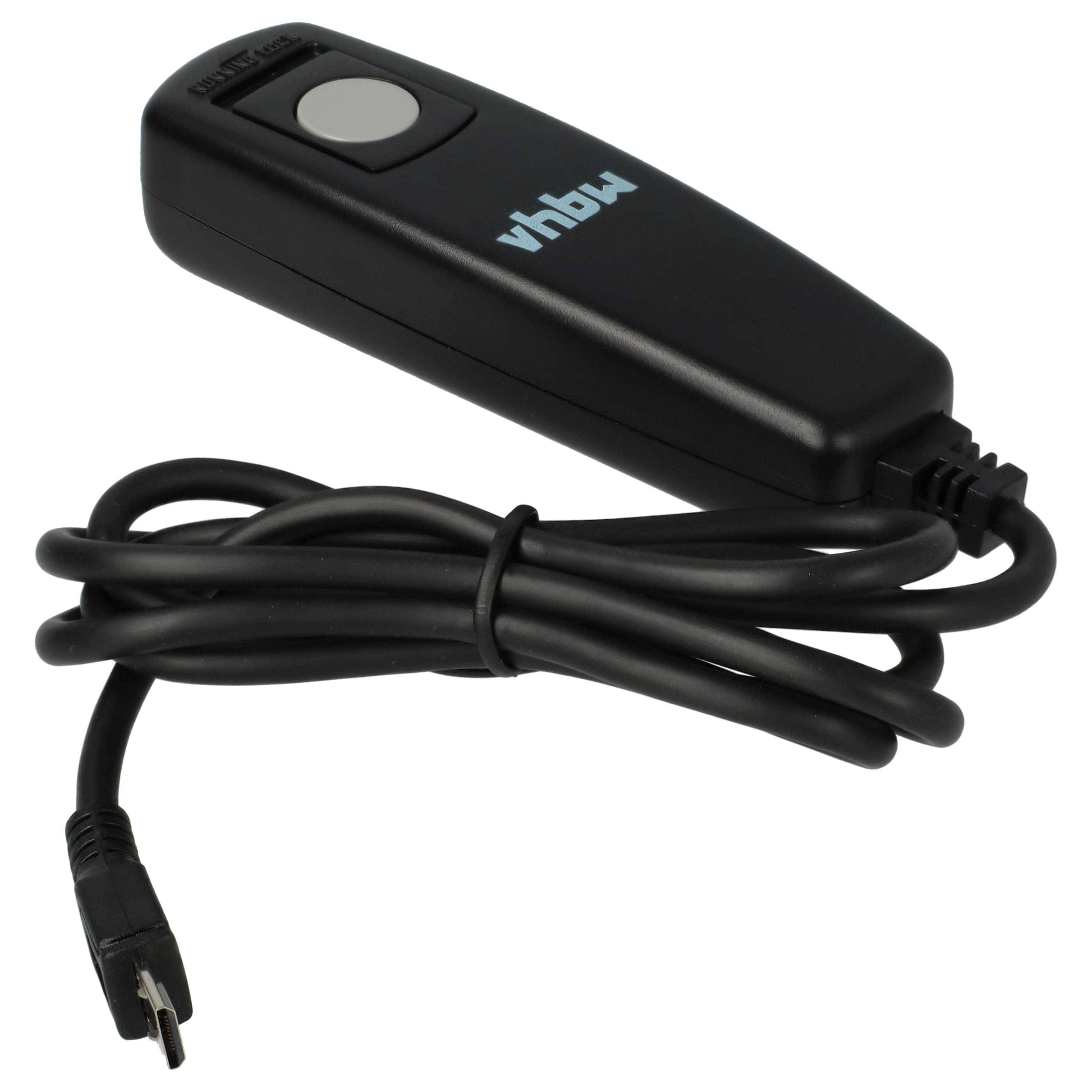 vhbw Fernauslöser Fernbedienung Kabel kompatibel mit Sony Cybershot DSC-RX100M5, DSC-RX100M4 Kamera, 1 m, 2-stufige Auslösefunktion