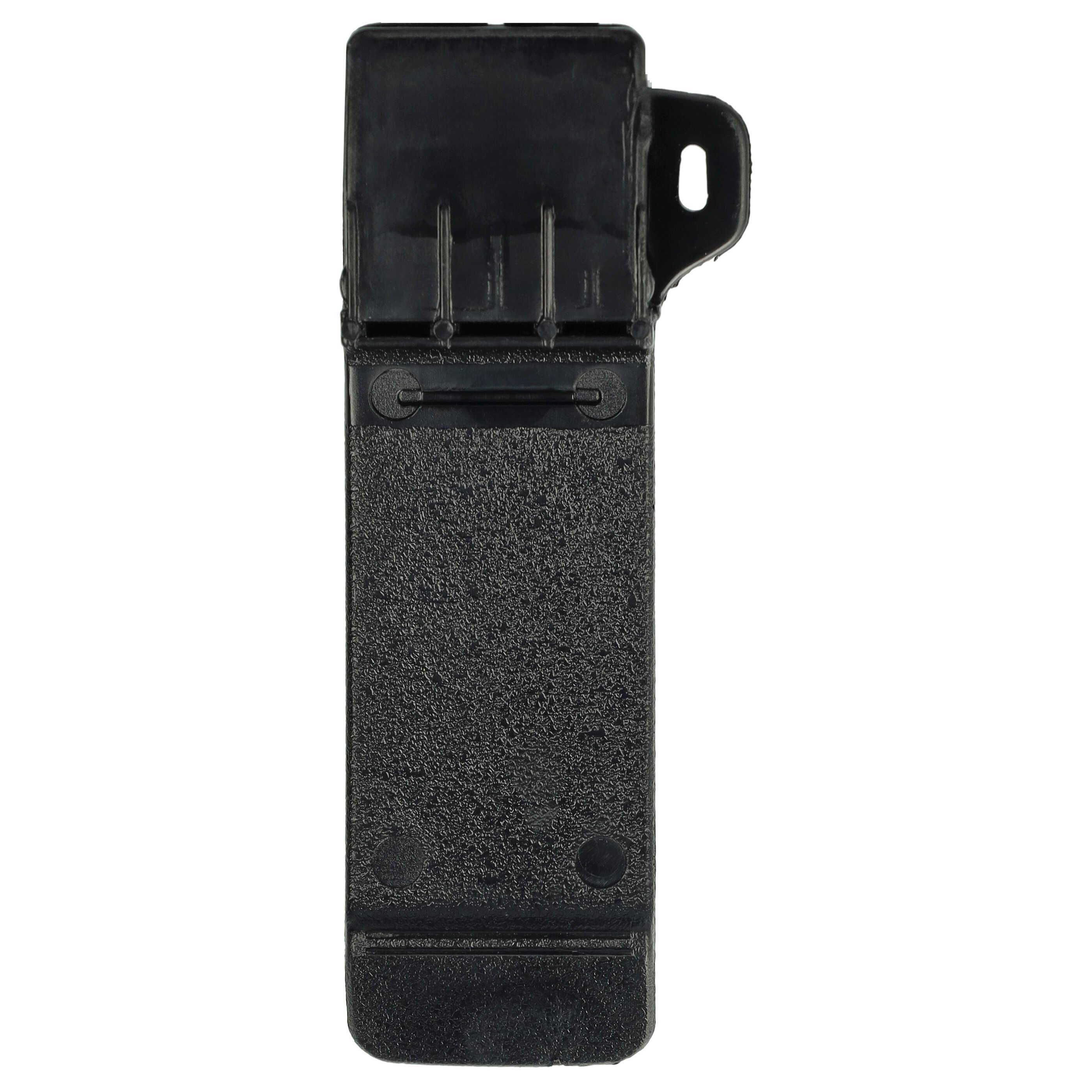 vhbw Gürtelclip kompatibel mit Icom IC-F41GS N/W, IC-F40GT, IC-F41GT / MPT Funkgerät - Kunststoff, Schwarzk