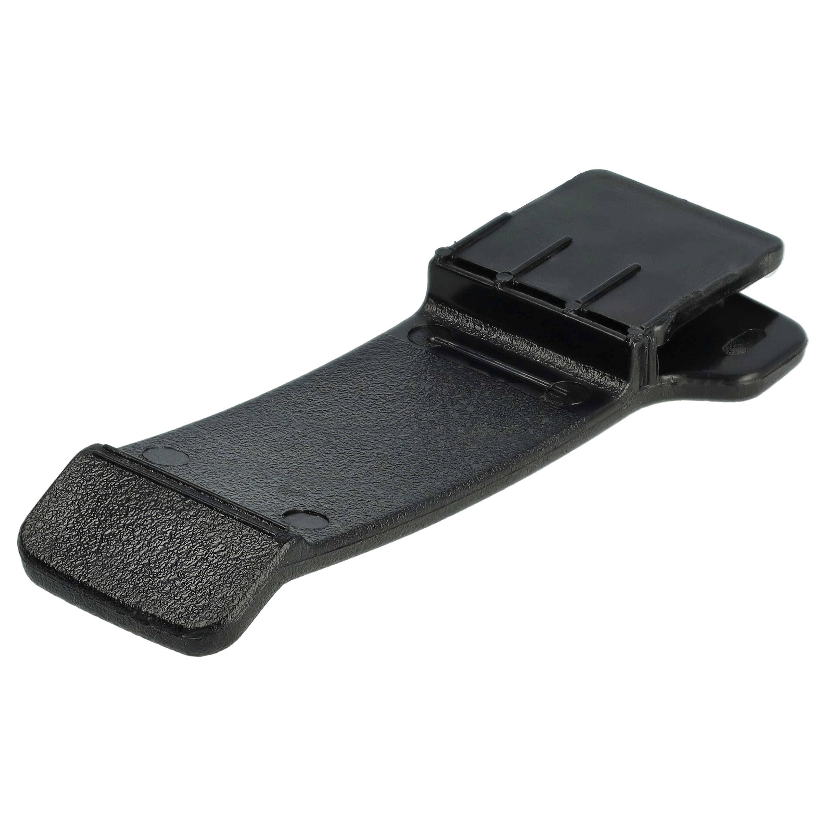vhbw Gürtelclip kompatibel mit Icom IC-F3, IC-F30GS, IC-F22S N/W, IC-F22SR Funkgerät - Kunststoff, Schwarzk