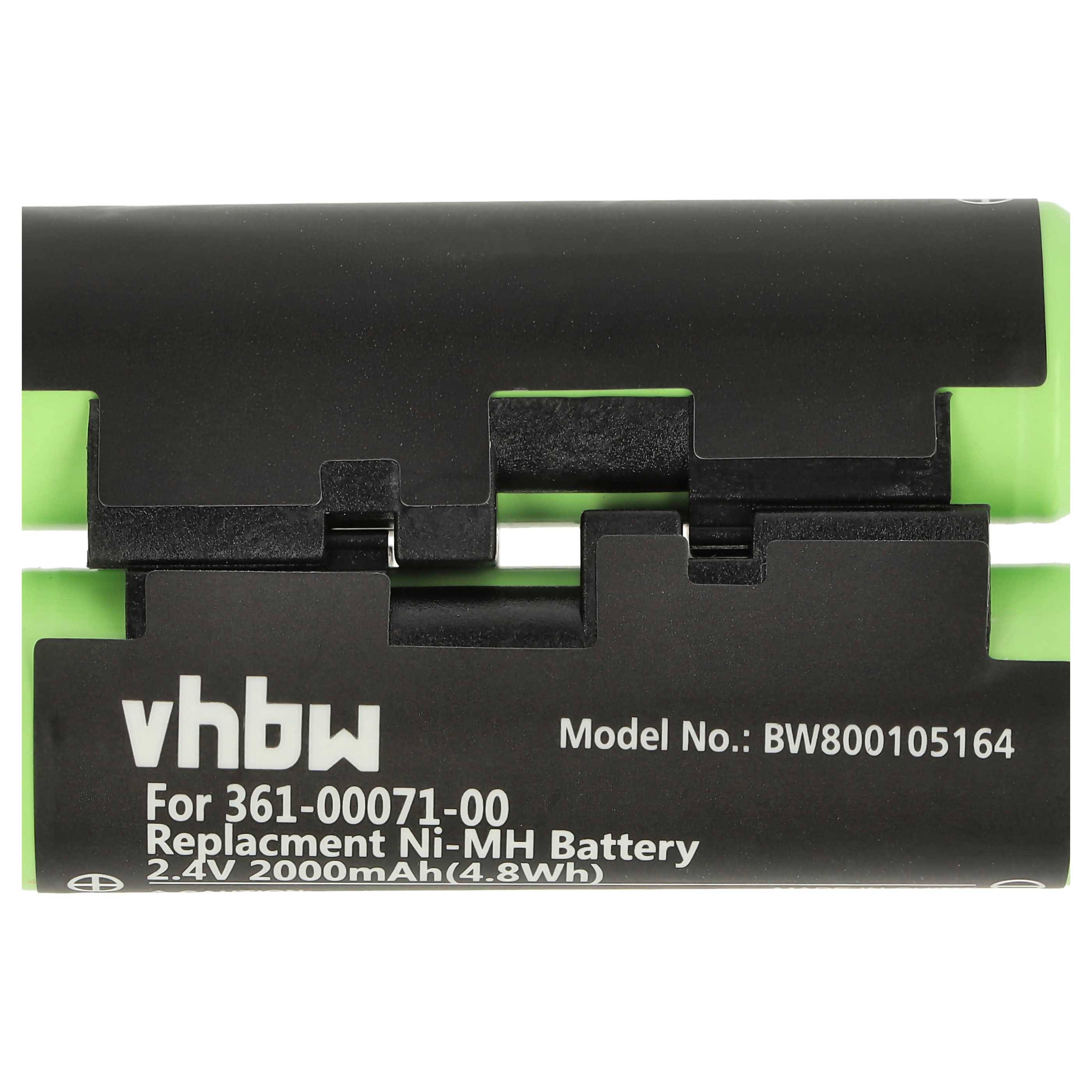 Eine Ansicht eines Ersatz-Ni-MH-Akkus mit der Bezeichnung „vhbw