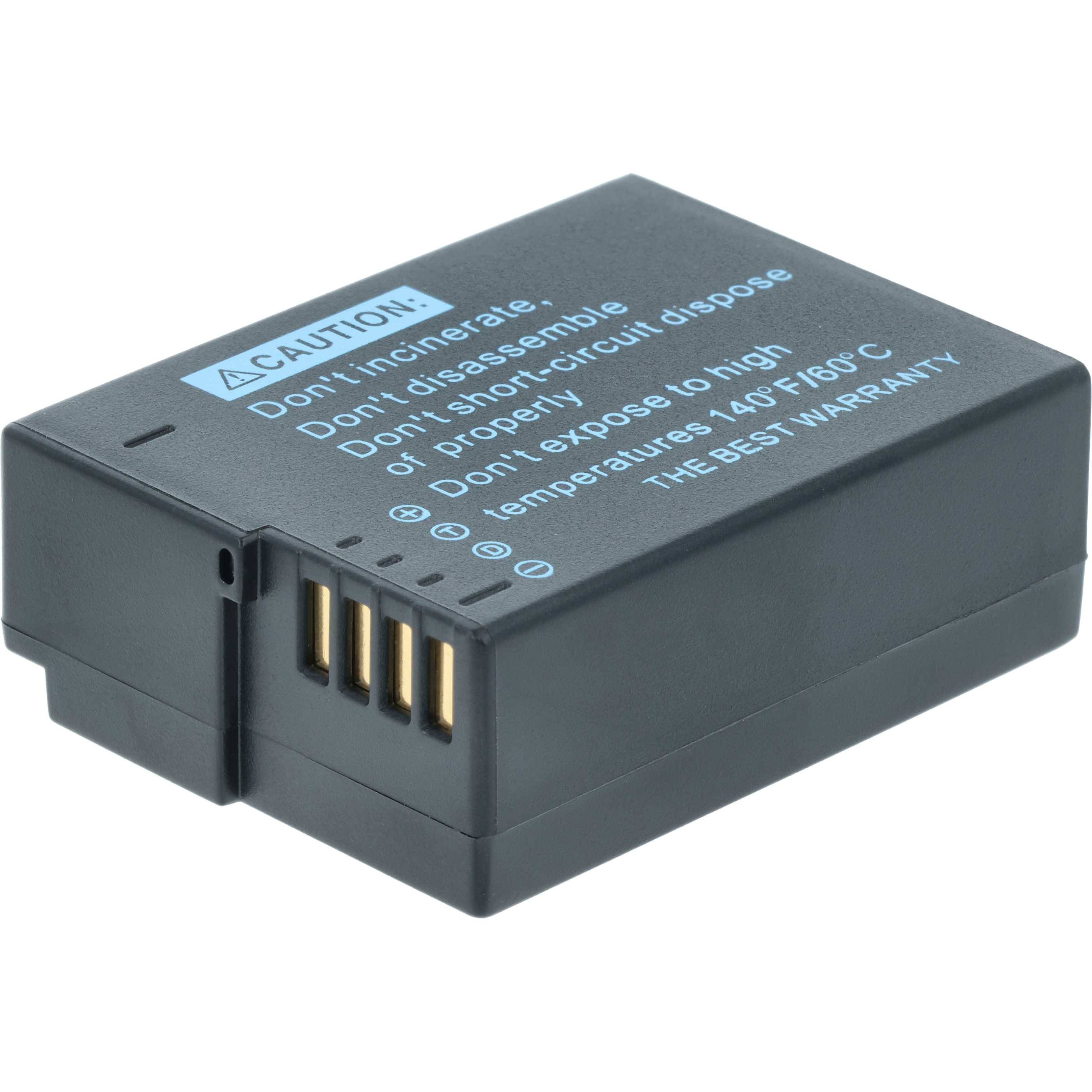 vhbw 2x Akku kompatibel mit Panasonic Lumix DMC-GX8H, DMC-GH2S, DMC-GX8, DMC-GX8A Kamera (1000 mAh, 7,2 V, Li-Ion), Infochip