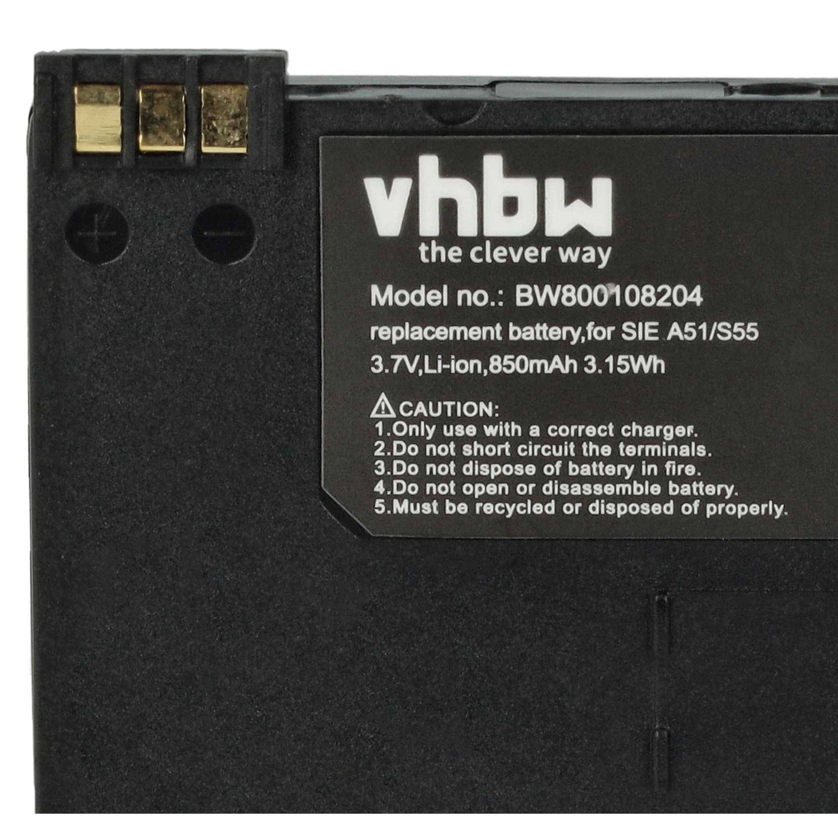 Batteriepaket mit Bezeichnung „vhbw BW800108204