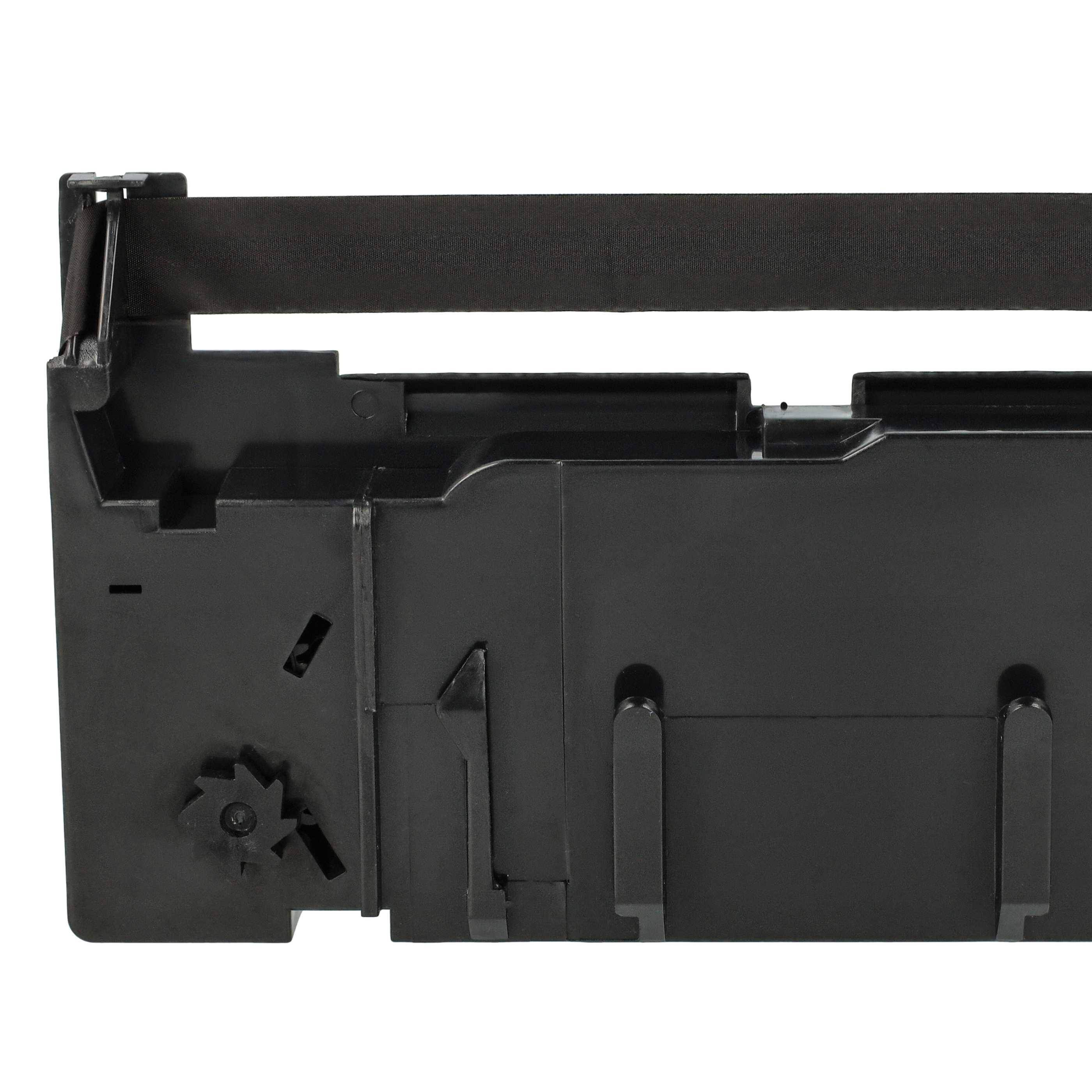 vhbw 10x Farbband Schriftband kompatibel mit Casio CE 4100, 4100 SR, CE 3800, 4200 SR, CE 3400 Nadeldrucker, Bondrucker - Schwarz