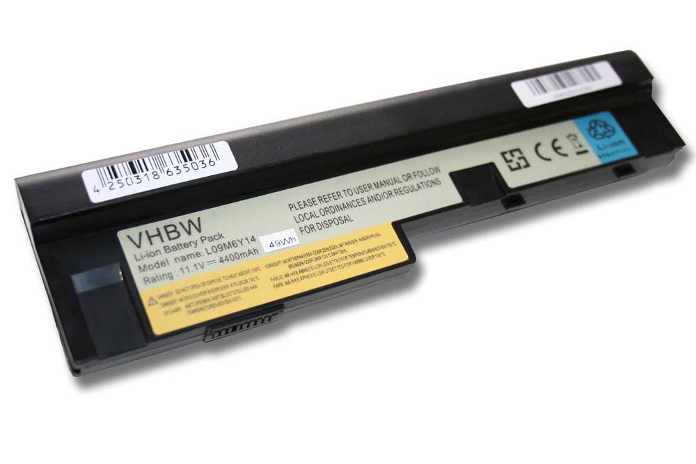 vhbw Akku kompatibel mit Lenovo IdeaPad S10-3 064757M, S10-3 064752M, S10-3 0647EBV, S10-3 064759M Notebook (4400 mAh, 11,1 V, Li-Ion)