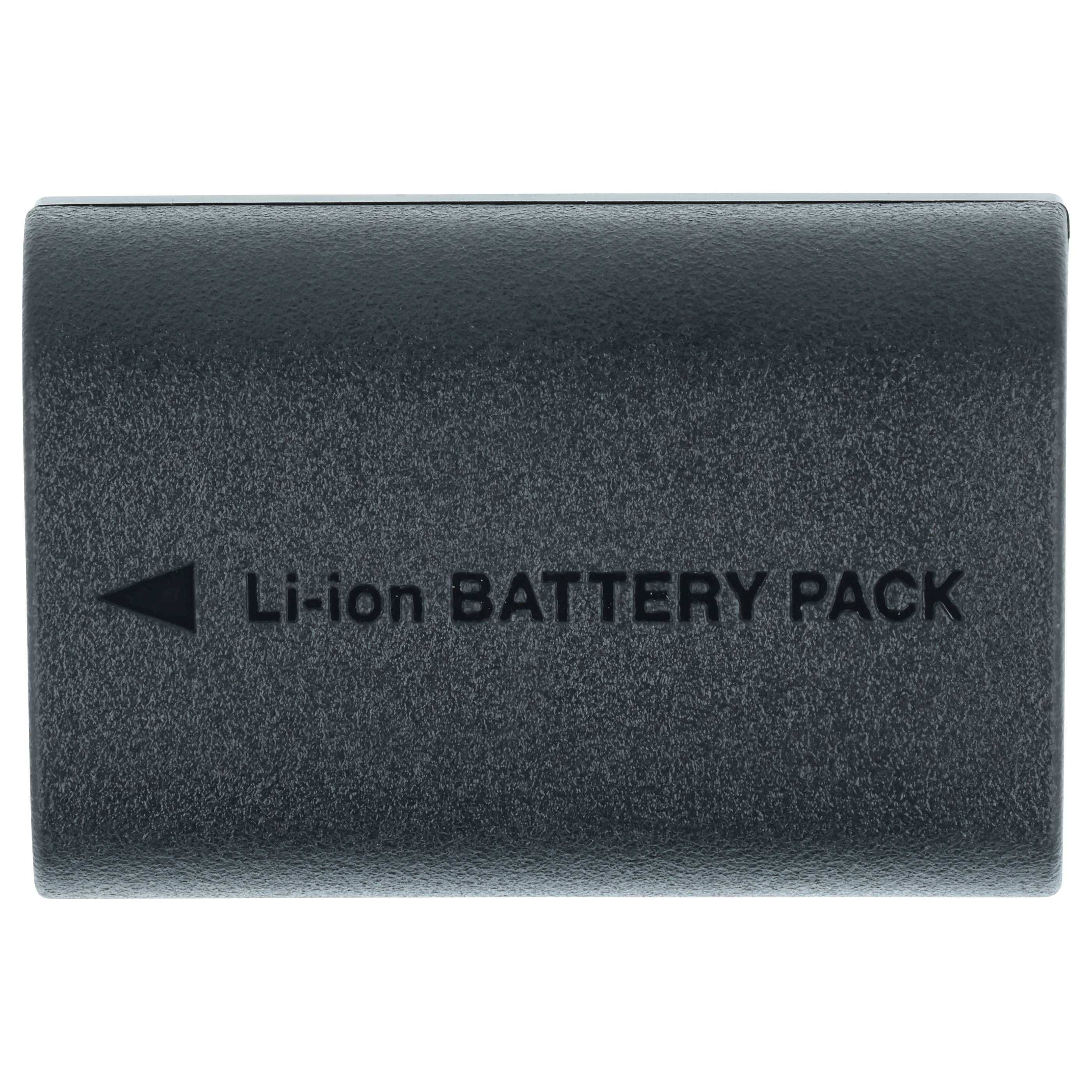 Eine schwarze rechteckige Batterieverpackung mit der Beschriftung 