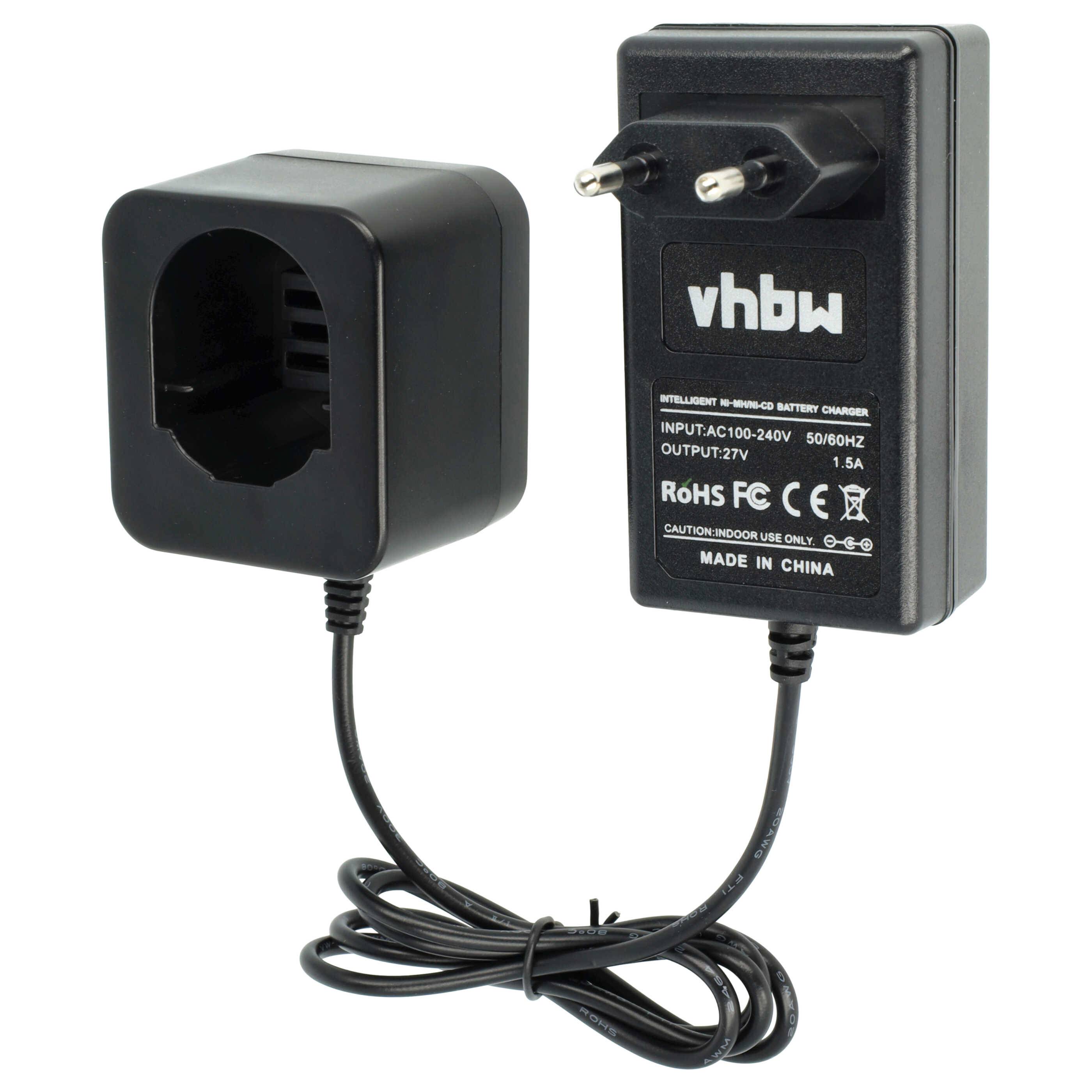 vhbw 220V Netzteil Ladegerät kompatibel mit Black & Decker KC1282C, KC1282CK, KC1282F, KC1282FK, KC12C, KC12CE, KC12E, KC12GT, KC12GTBK Werkzeug