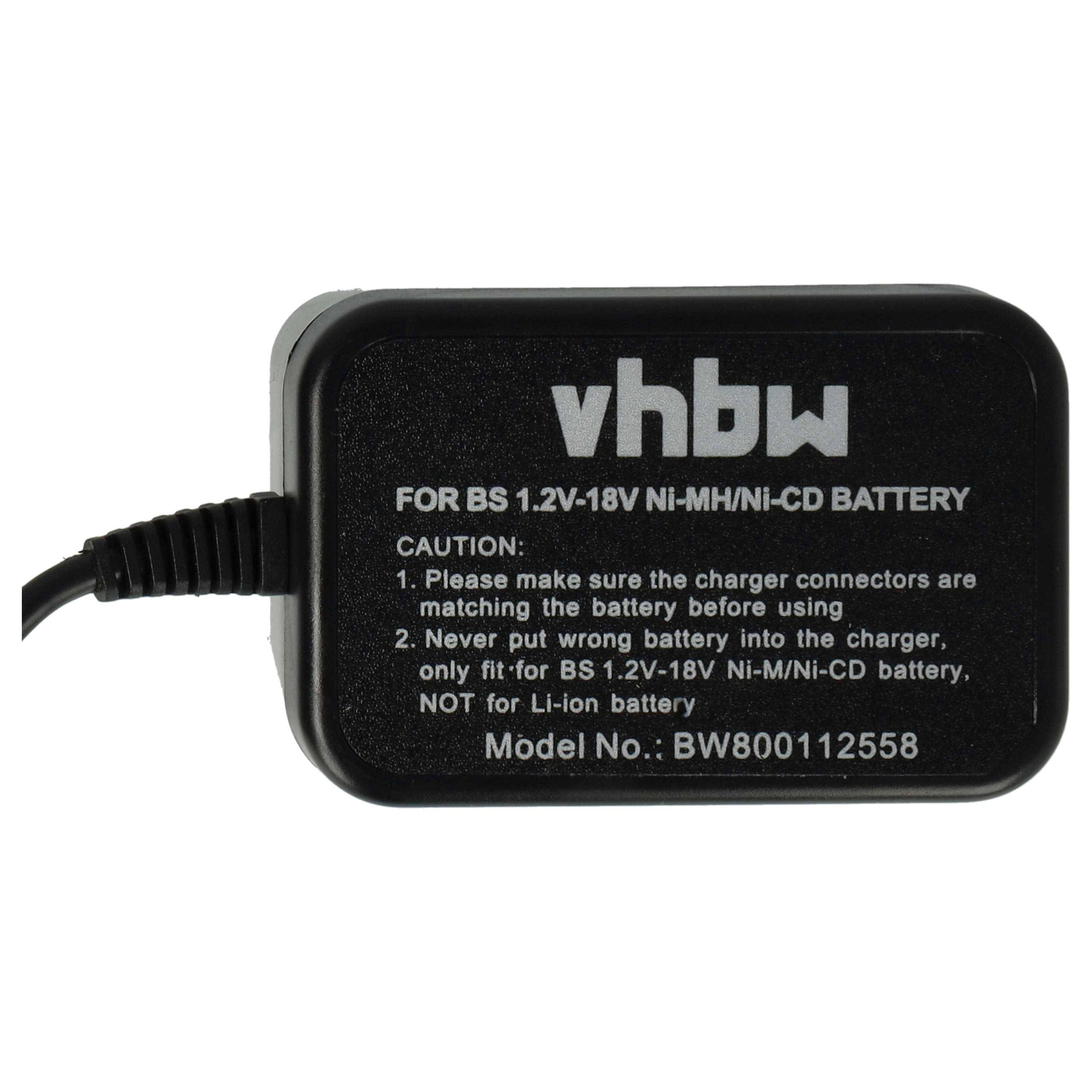 vhbw Ladegerät kompatibel mit Bosch BAT020, BAT021, BAT025, 2 610 995 883, B-8230, B-8308, BAT001, BAT011, BAT019 Werkzeug Akkus, 1,2 V