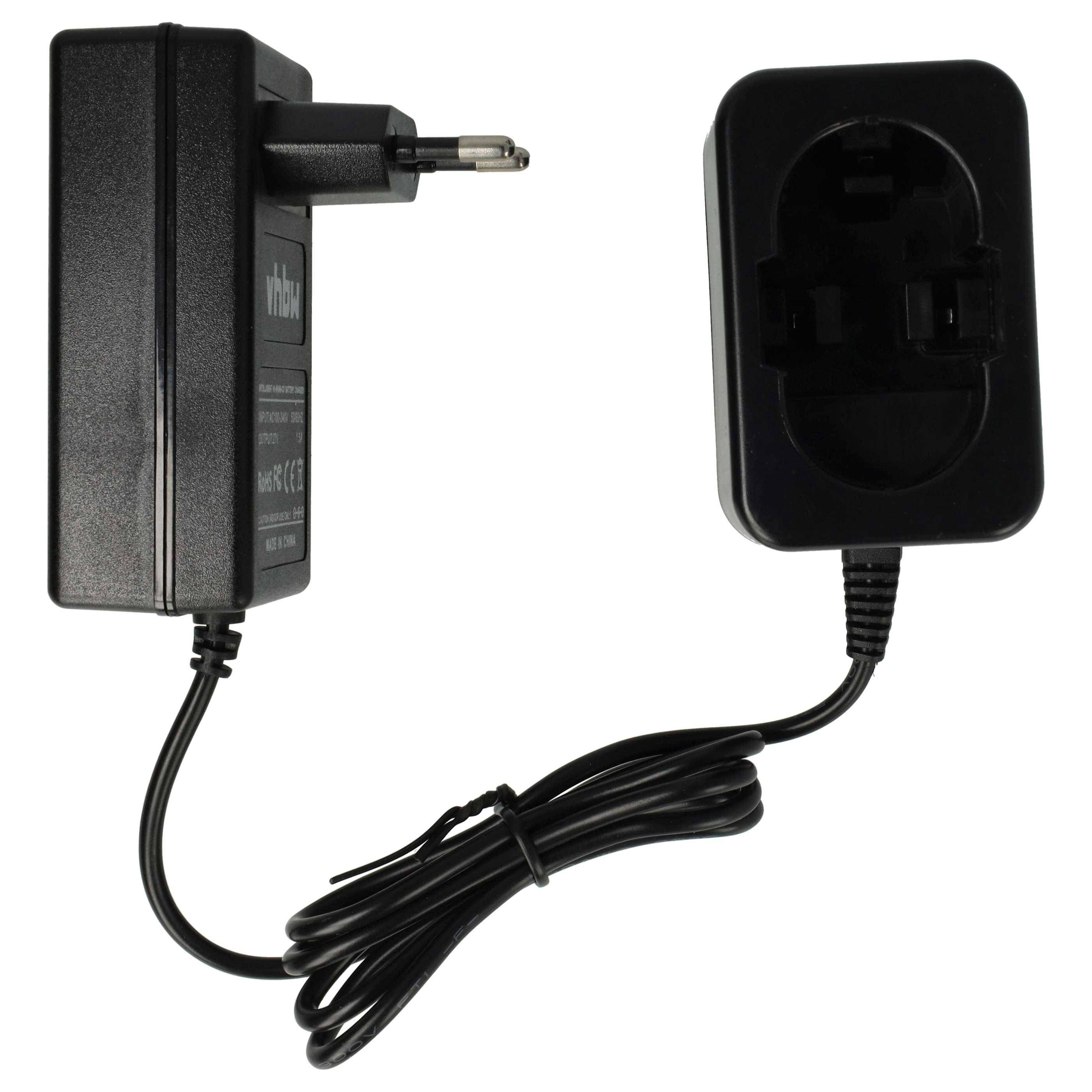 vhbw Ladegerät kompatibel mit Bosch BAT020, BAT021, BAT025, 2 610 995 883, B-8230, B-8308, BAT001, BAT011, BAT019 Werkzeug Akkus, 1,2 V
