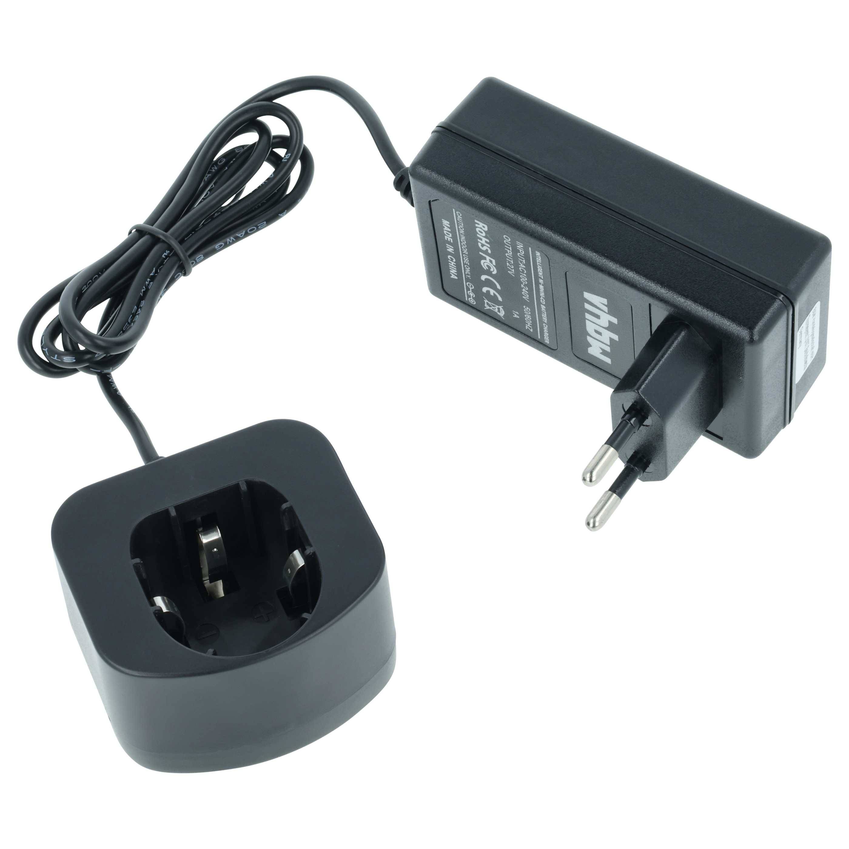 vhbw Ladegerät kompatibel mit Ryobi HP1442MK2, HP1442M, HP1441MK2, HP1441M, HP1802M, HP7200K2 Werkzeug Ni-Cd, NiMH-Akkus