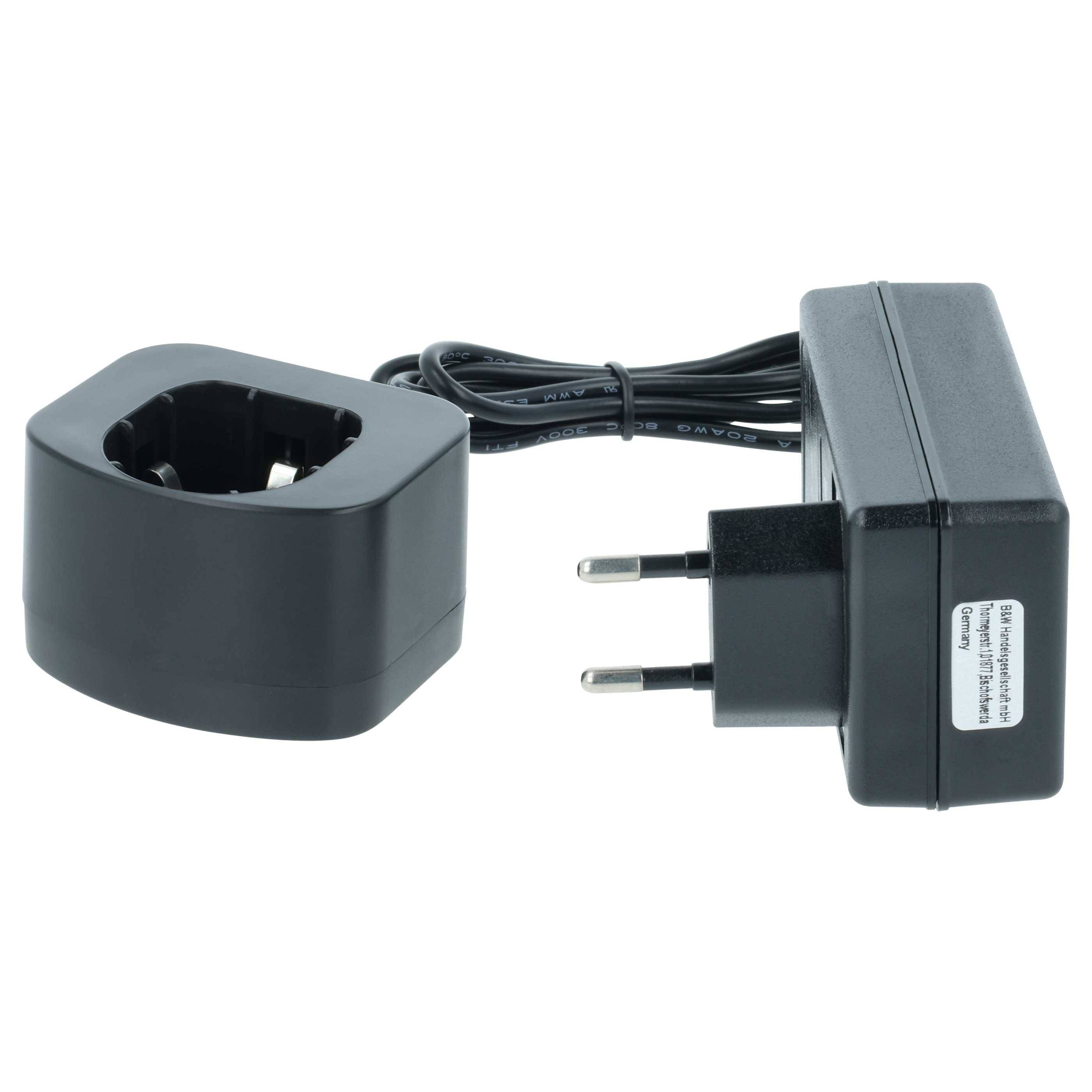 vhbw Ladegerät kompatibel mit Ryobi HP1442MK2, HP1442M, HP1441MK2, HP1441M, HP1802M, HP7200K2 Werkzeug Ni-Cd, NiMH-Akkus