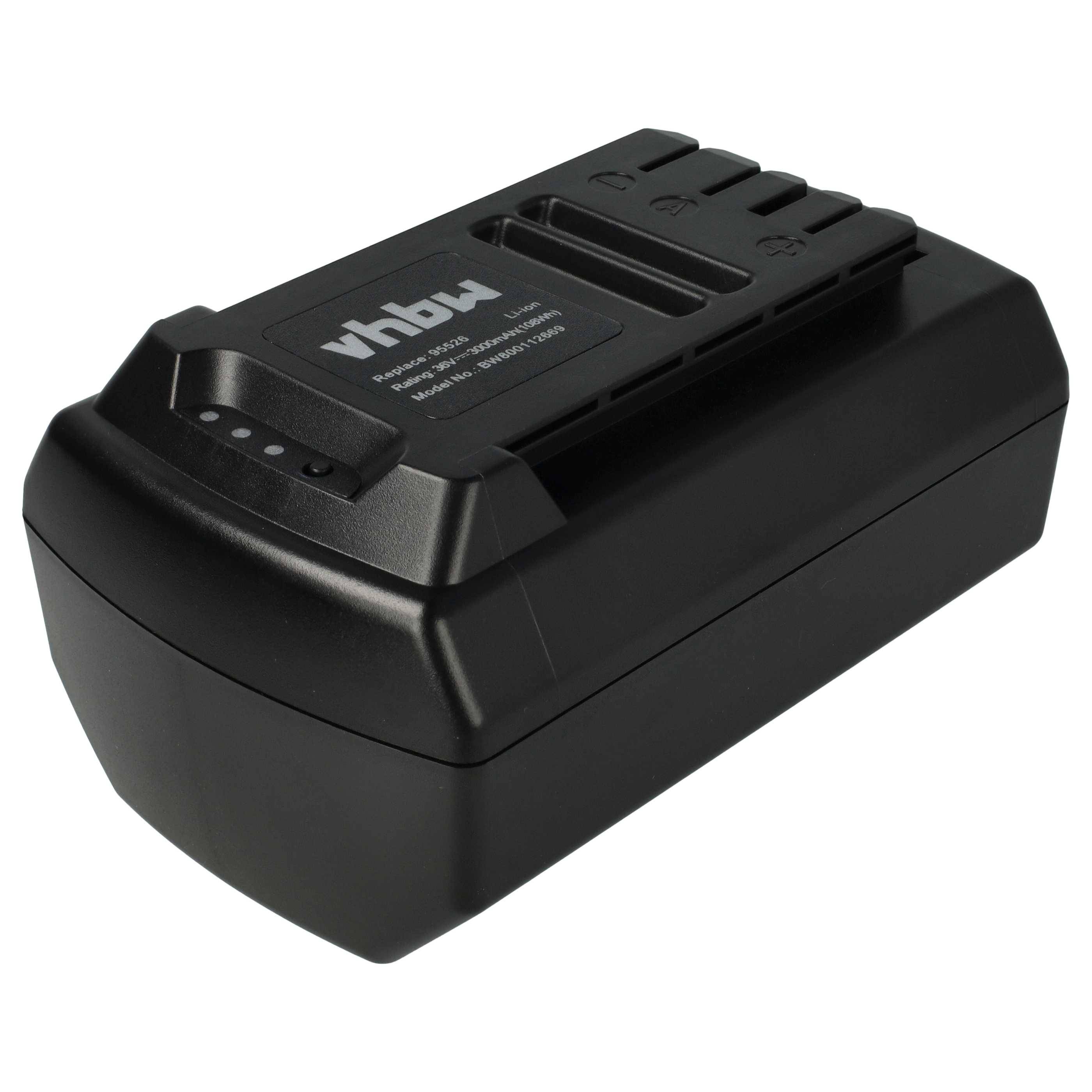 vhbw Akku kompatibel mit Güde Akku-Freischneider Li-Ion (95665) Elektrowerkzeug (3000 mAh, Li-Ion, 36 V)