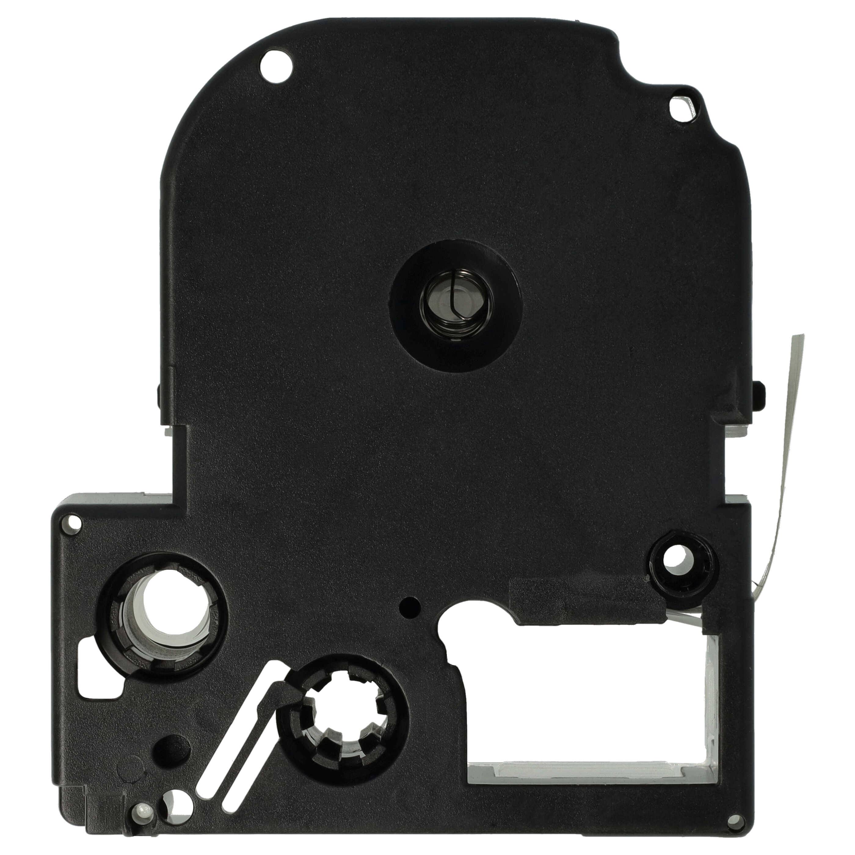 vhbw 10x Schriftband-Kassette kompatibel mit KingJim SR-PBW1, SR-RK1, SR6700D, SR750, SR950 Etiketten-Drucker 8m x 9mm Schwarz auf Weiß