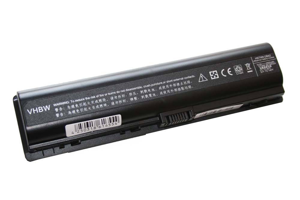 vhbw Akku kompatibel mit Compaq Presario V3044TU, V3045AU, V3045TU, V3046AU Laptop Notebook - (Li-Ion, 4400mAh, 10.8V, 47.52 Wh, schwarz)