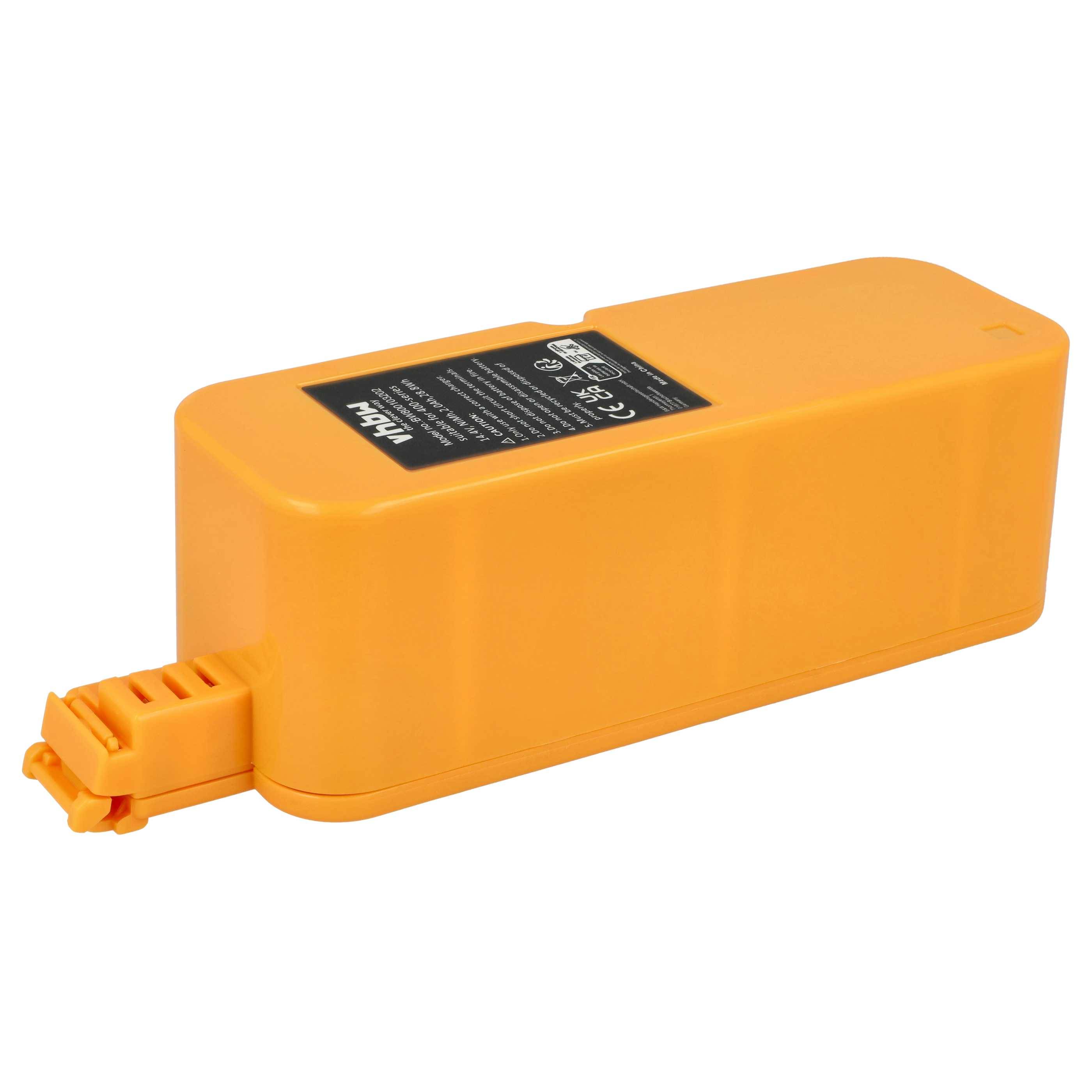 vhbw Akku kompatibel mit iRobot Roomba 4160, 4162, 4170, 418, 4188, 4199, 4210, 4220, 4225, 4230, 4232, 4240 Staubsauger (2000mAh, 14,4V, NiMH)